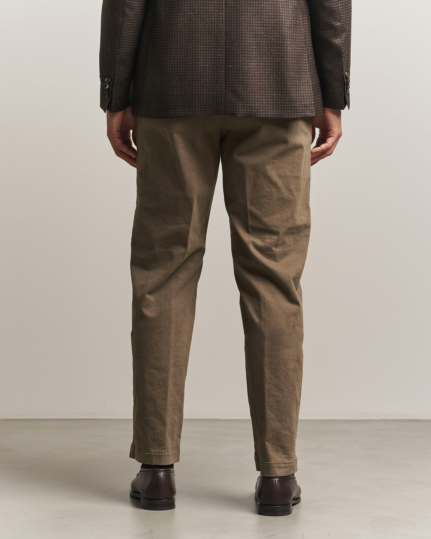 Mies | Housut | Canali | Cotton/Cashmere Chinos Taupe