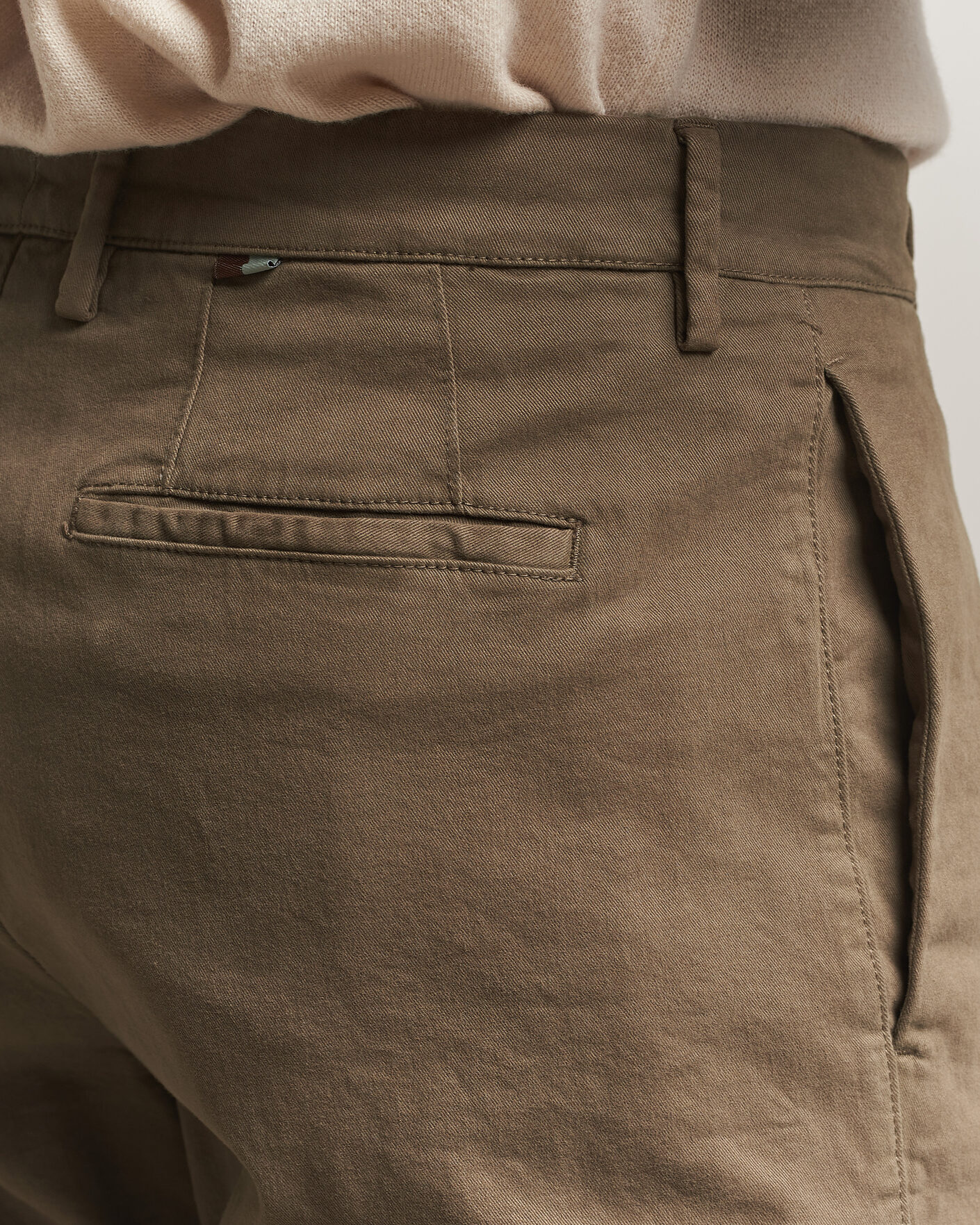 Mies | Housut | Canali | Cotton/Cashmere Chinos Taupe