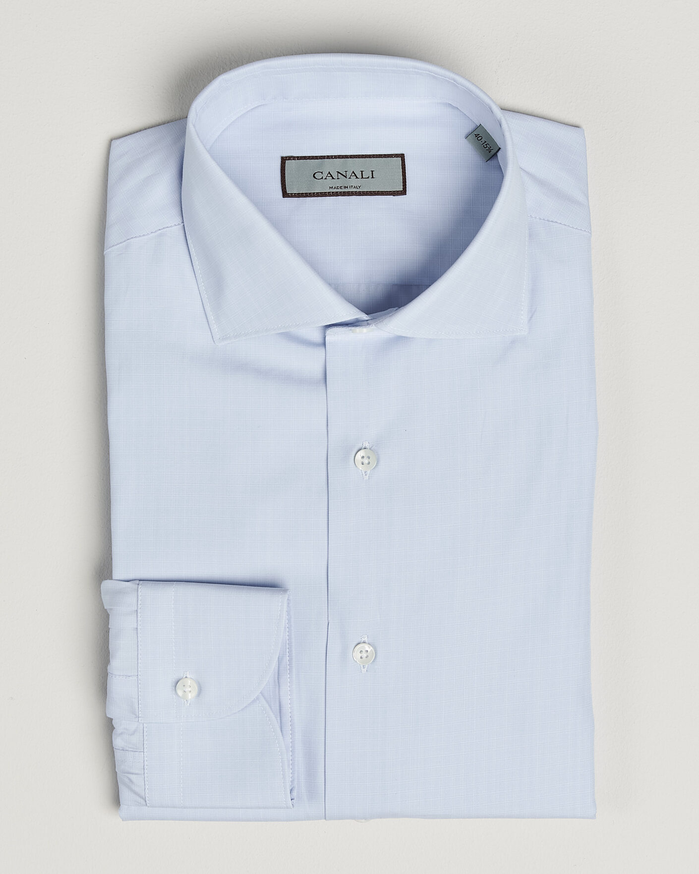 Mies | Kauluspaidat | Canali | Slim Fit Dress Shirt Light Blue Check