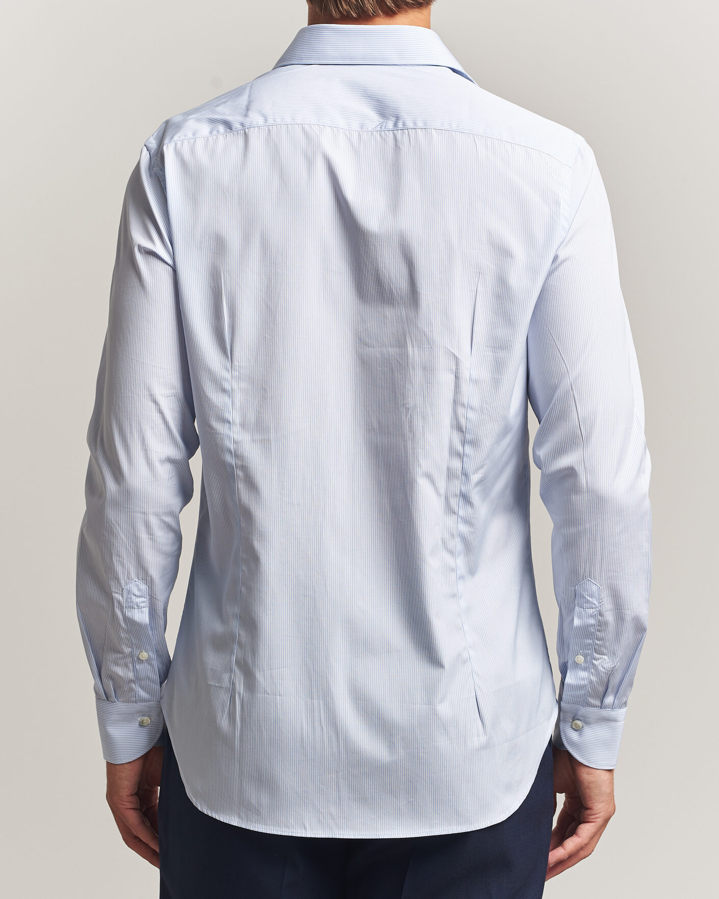 Mies | Kauluspaidat | Canali | Slim Fit Dress Shirt Light Blue Stripe