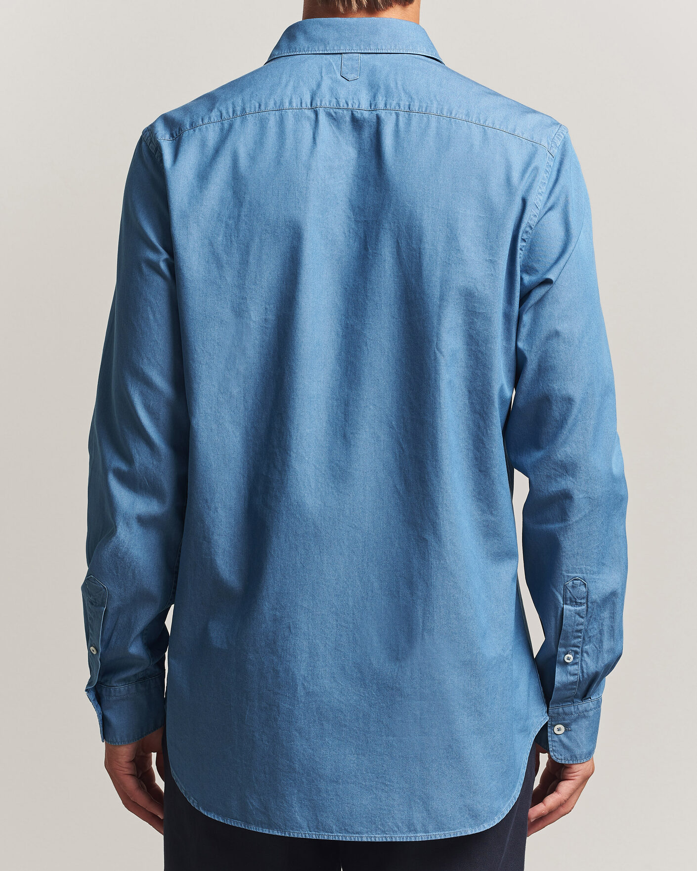 Mies | Kauluspaidat | Canali | Denim Shirt Stone Wash