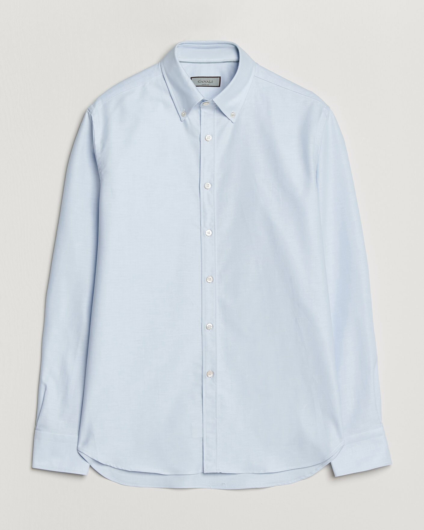 Mies | Kauluspaidat | Canali | Oxford Button Down Shirt Light Blue