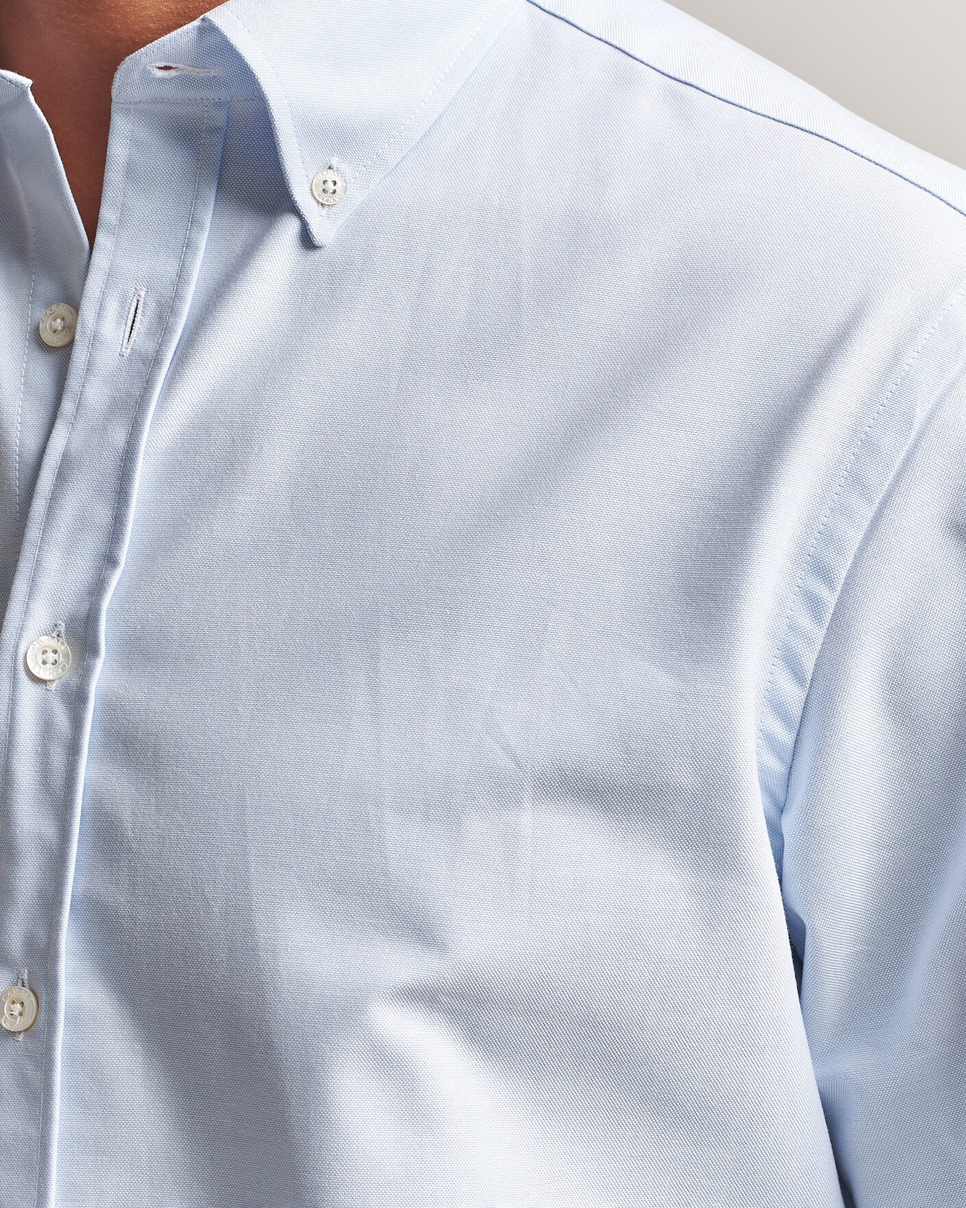 Mies | Kauluspaidat | Canali | Oxford Button Down Shirt Light Blue