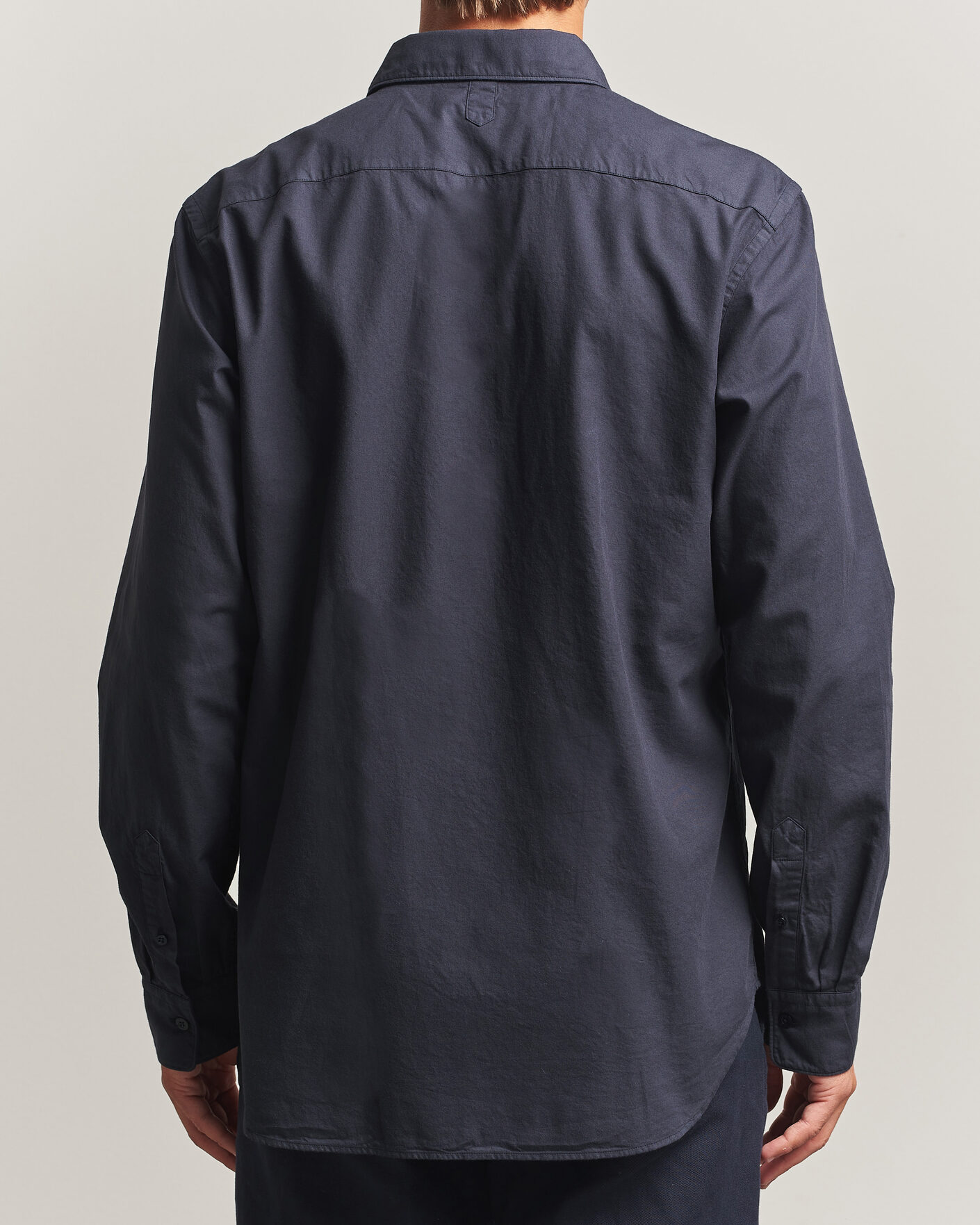 Mies | Kauluspaidat | Canali | Garment Dyed Cotton Shirt Navy