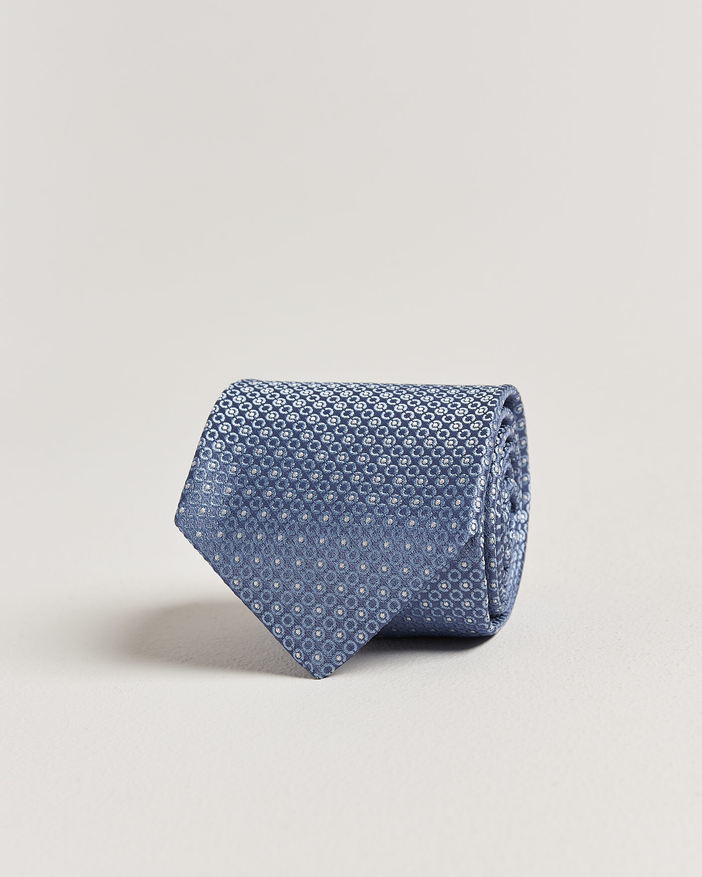 Mies | Solmiot | Canali | Jacquard Silk Tie Sky Blue