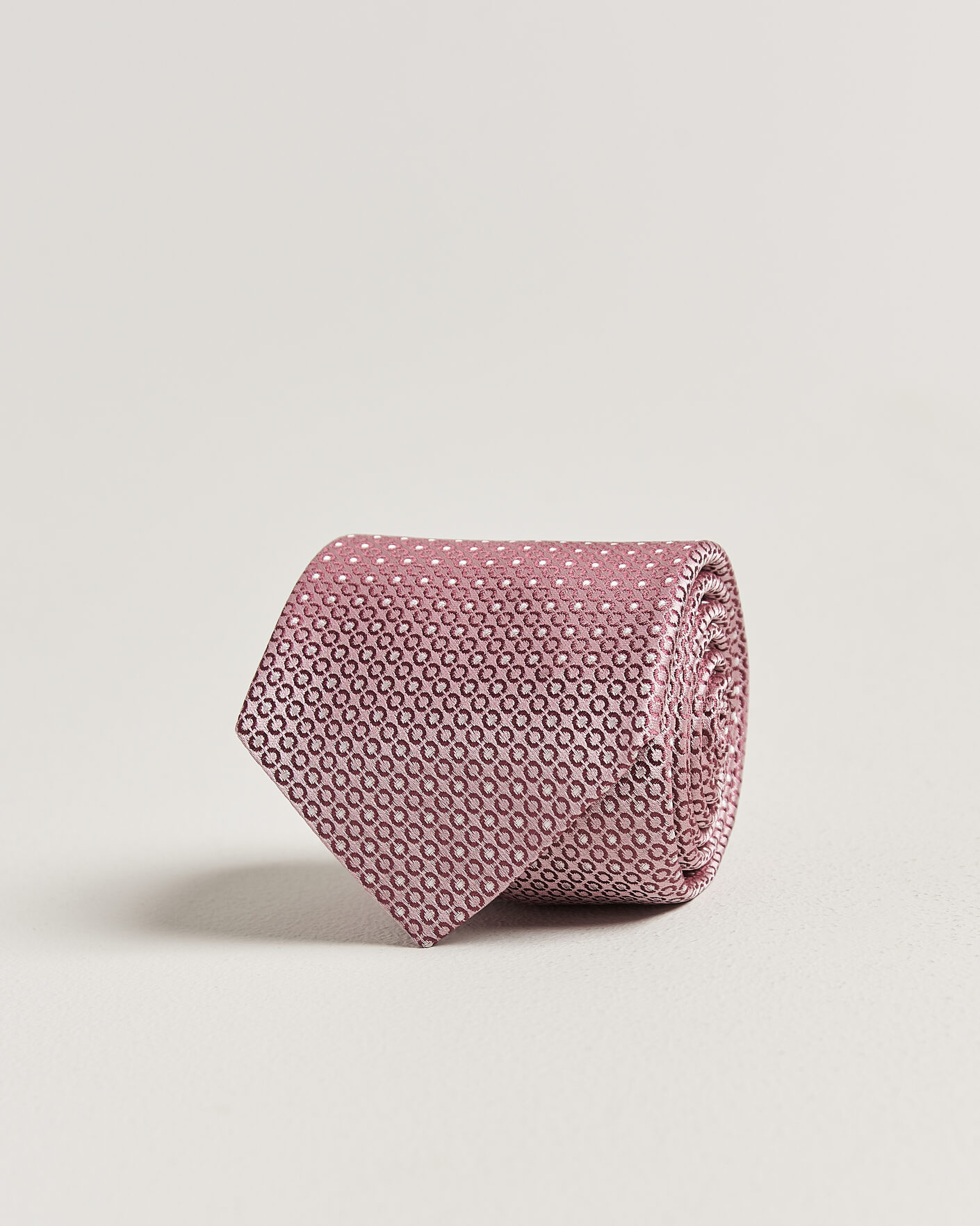 Mies | Solmiot | Canali | Jacquard Silk Tie Rosa