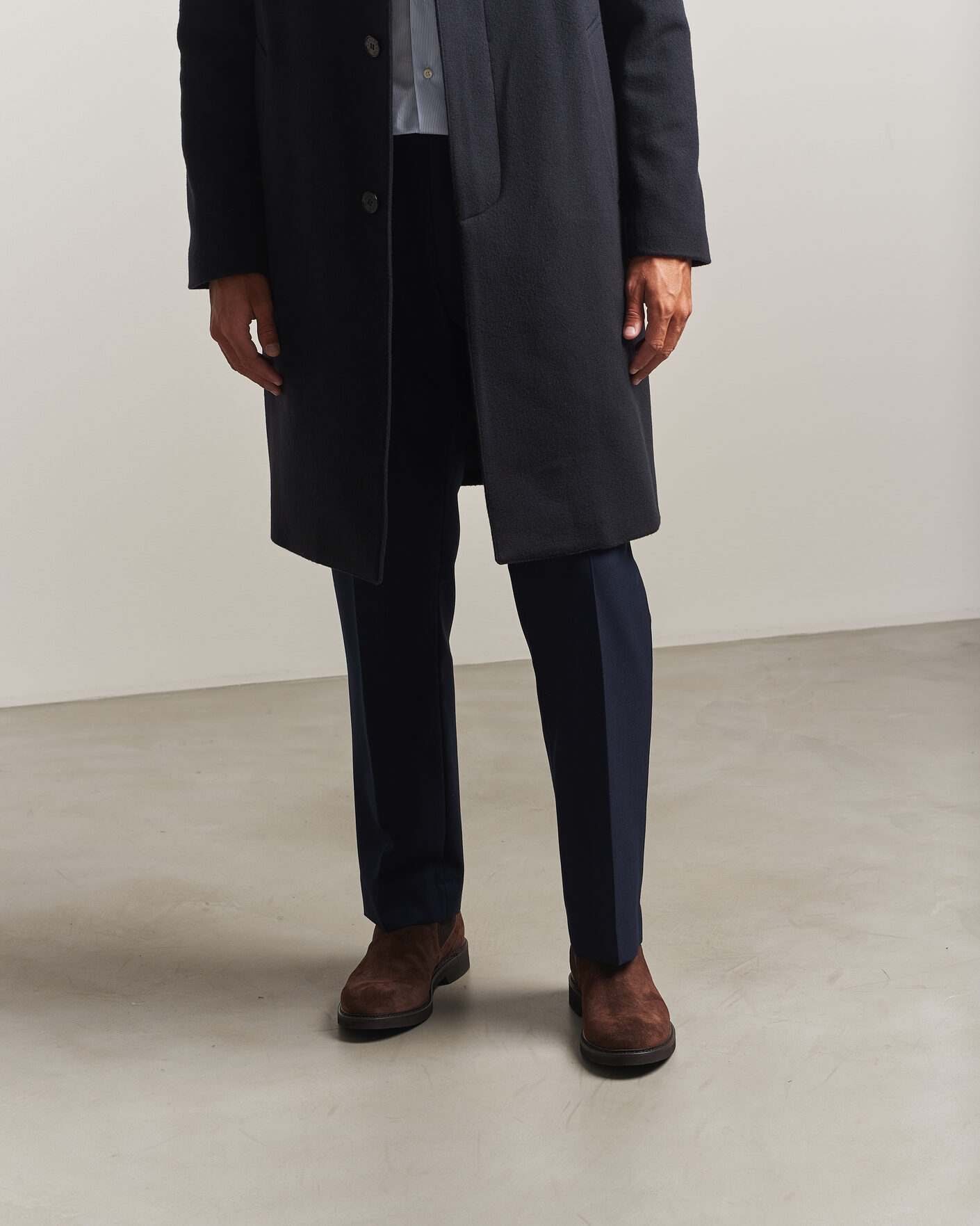 Mies | Nilkkurit | Canali | Chelsea Boots Dark Brown Suede