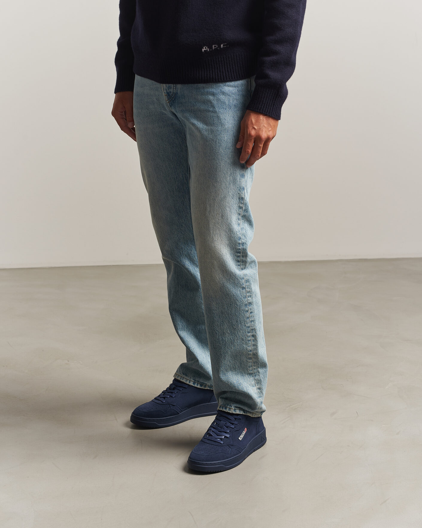 Mies | Tennarit | Autry | Medalist Low Suede Sneaker Navy