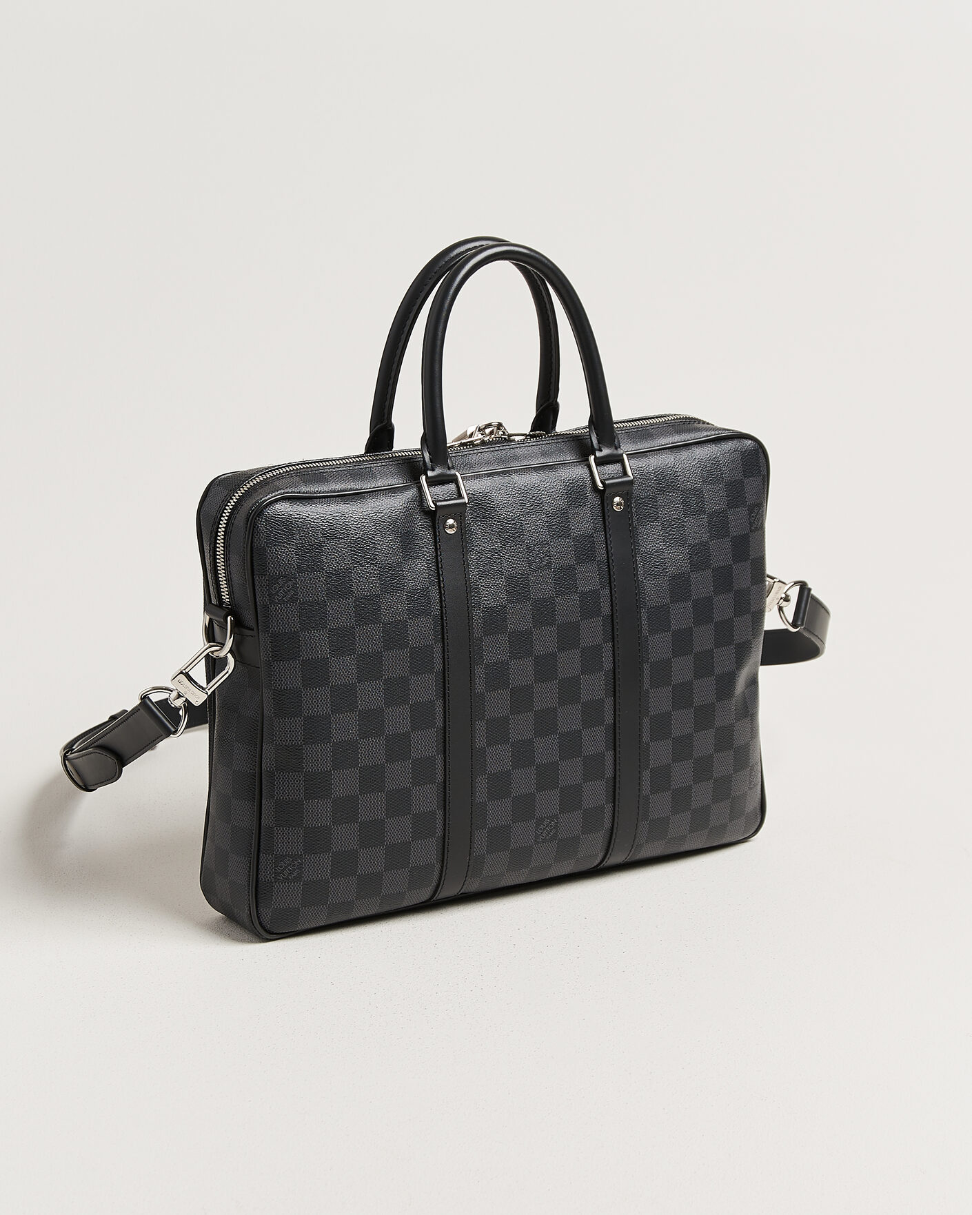 Mies | Pre-Owned & Vintage Bags | Louis Vuitton Pre-Owned | Porte Documents Damier Graphite
