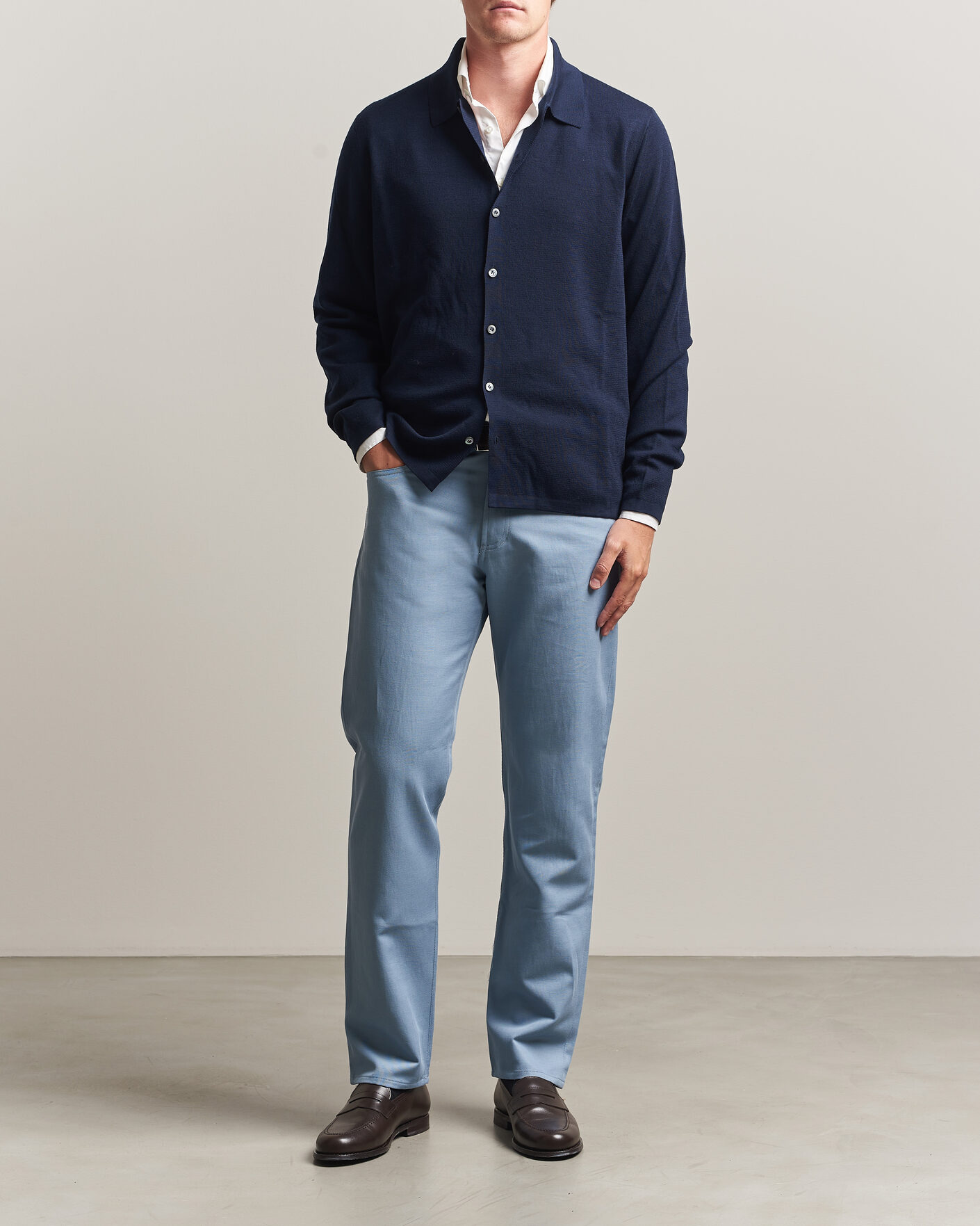Mies | Puserot | Ralph Lauren Purple Label | Milano Stich Cardigan  Racing Navy