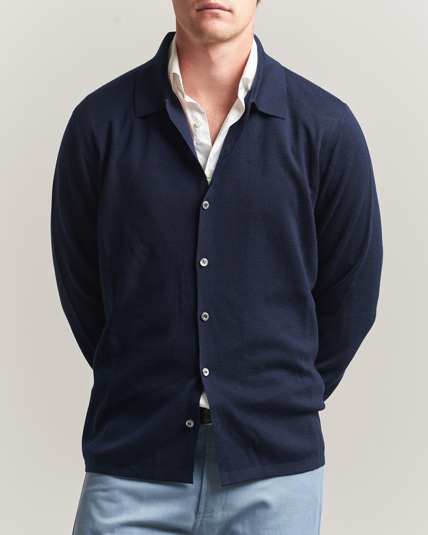 Mies | Puserot | Ralph Lauren Purple Label | Milano Stich Cardigan Racing Navy