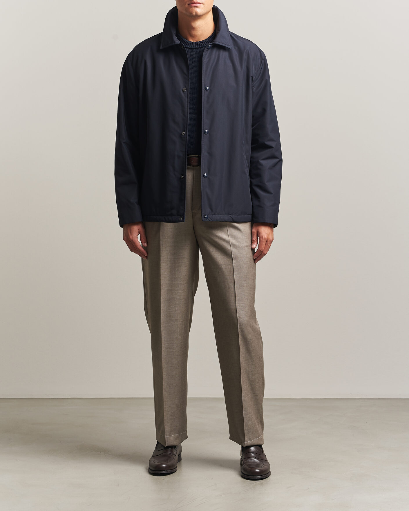Mies | Takit | Ralph Lauren Purple Label | Nylon Bomber Jacket Racing Navy