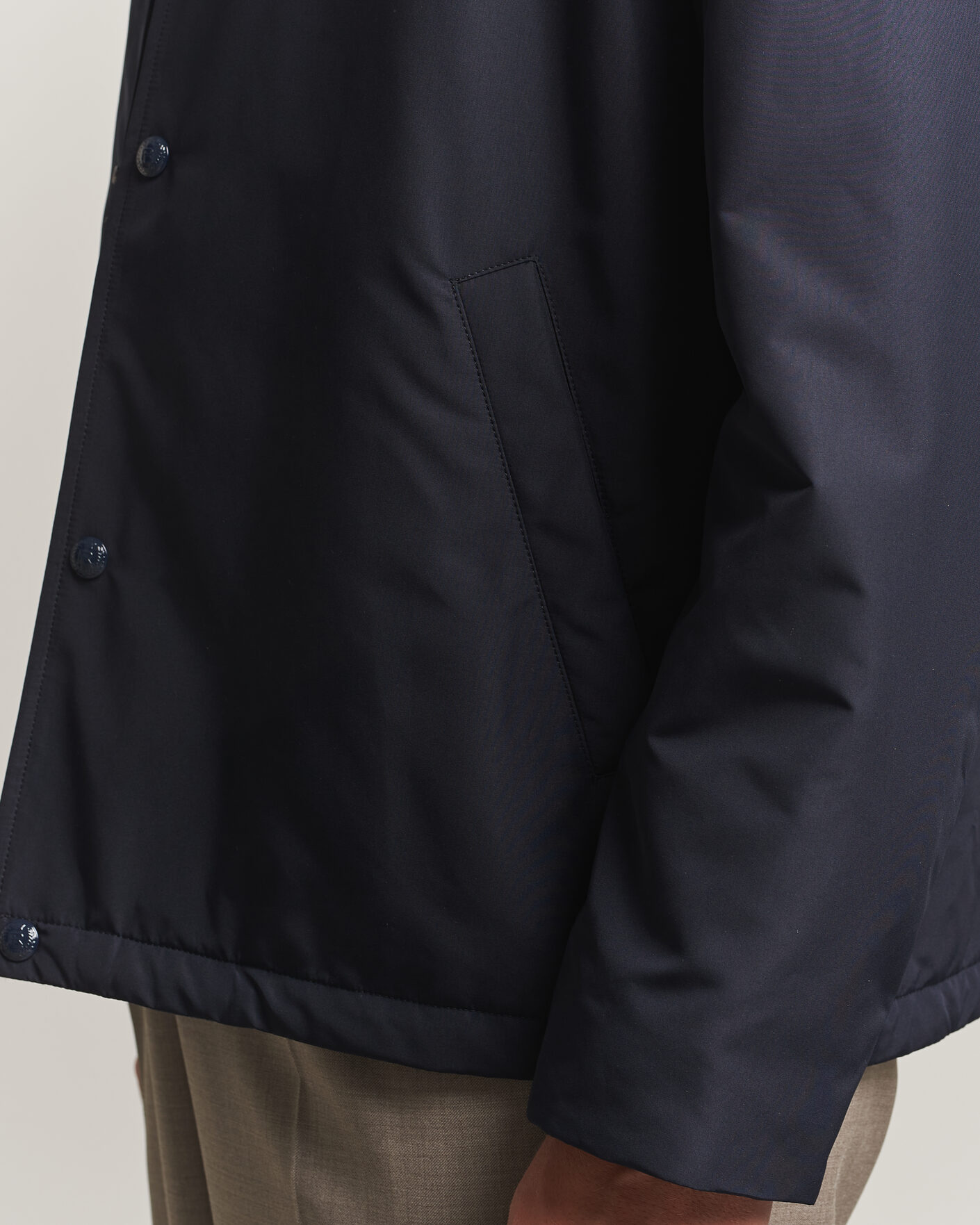 Mies | Takit | Ralph Lauren Purple Label | Nylon Bomber Jacket Racing Navy