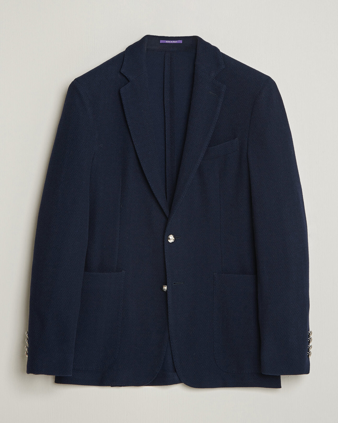 Mies | Pikkutakit | Ralph Lauren Purple Label | Cashmere/Silk Herringbone Blazer Navy