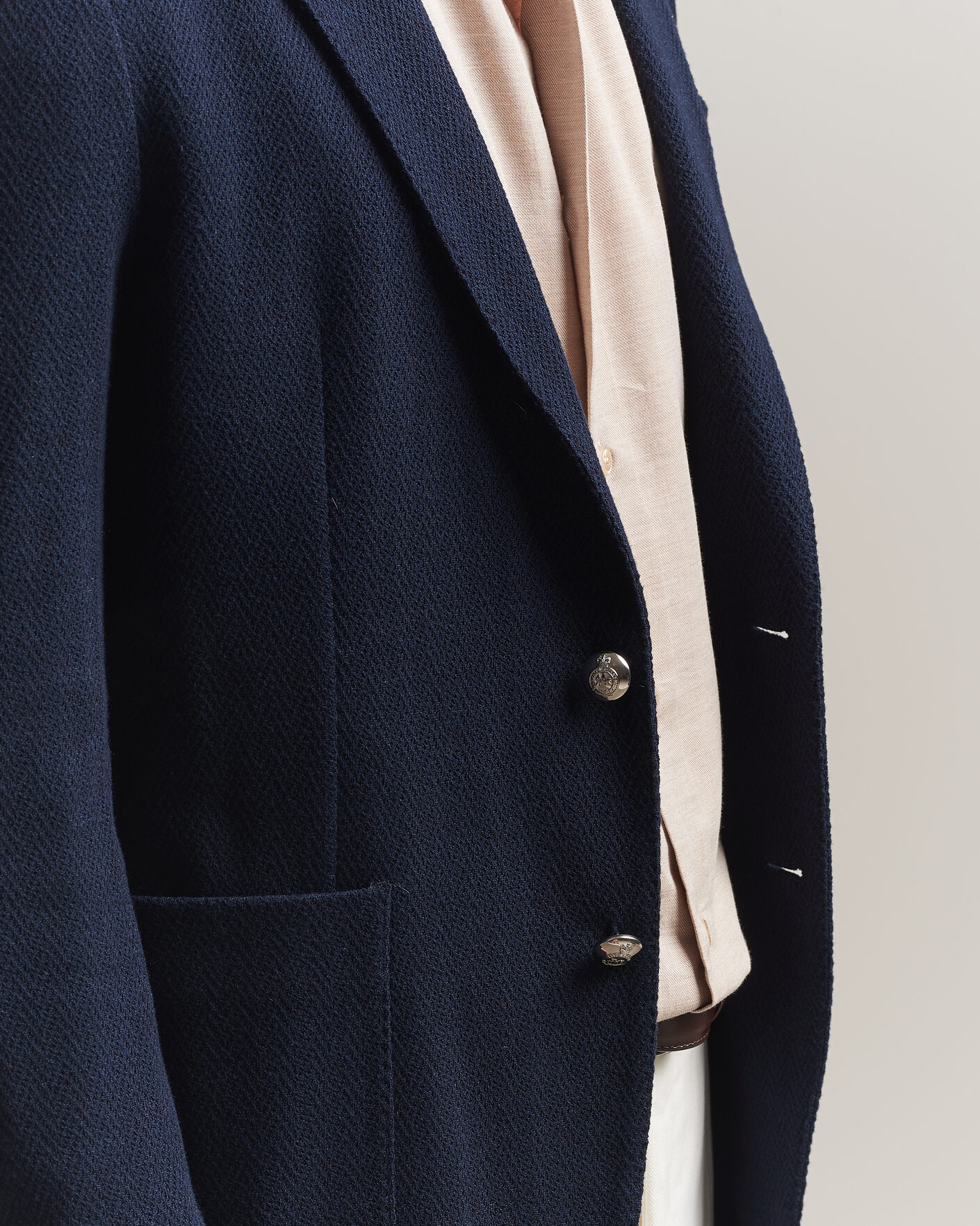 Mies | Pikkutakit | Ralph Lauren Purple Label | Cashmere/Silk Herringbone Blazer Navy