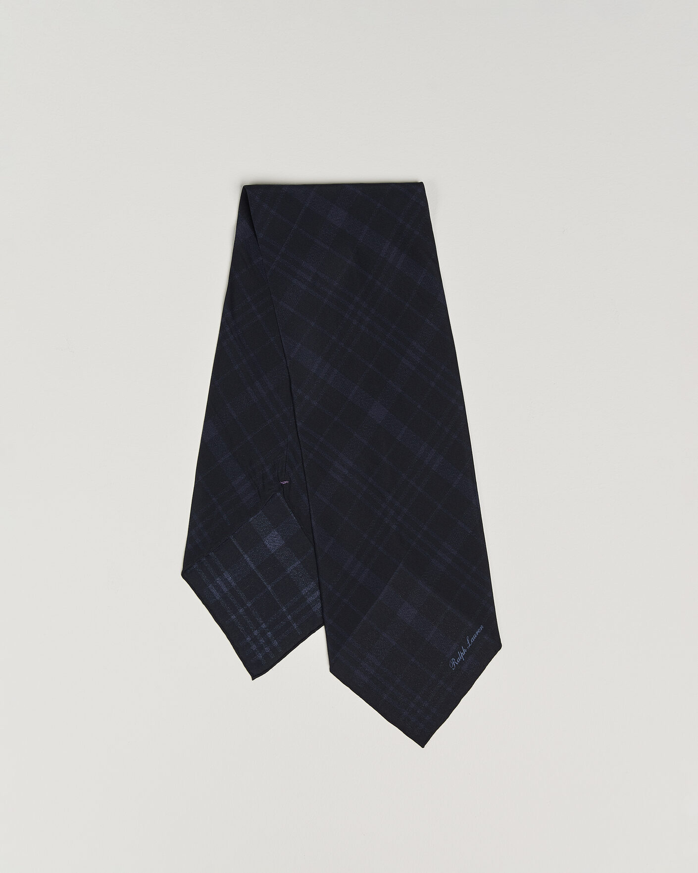Mies | Huivit | Ralph Lauren Purple Label | Silk Neckerchief Navy Plaid
