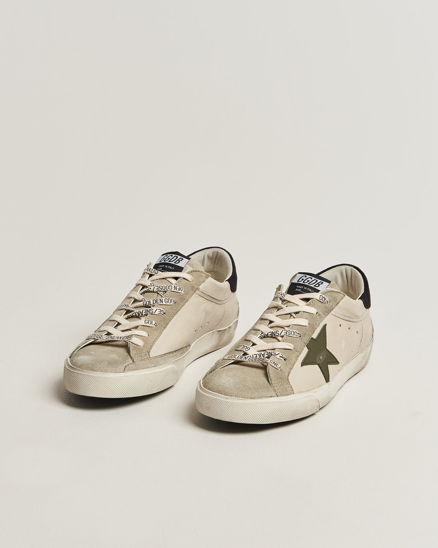 Mies | Tennarit | Golden Goose | Super-Star Sneakers Cream/Grey