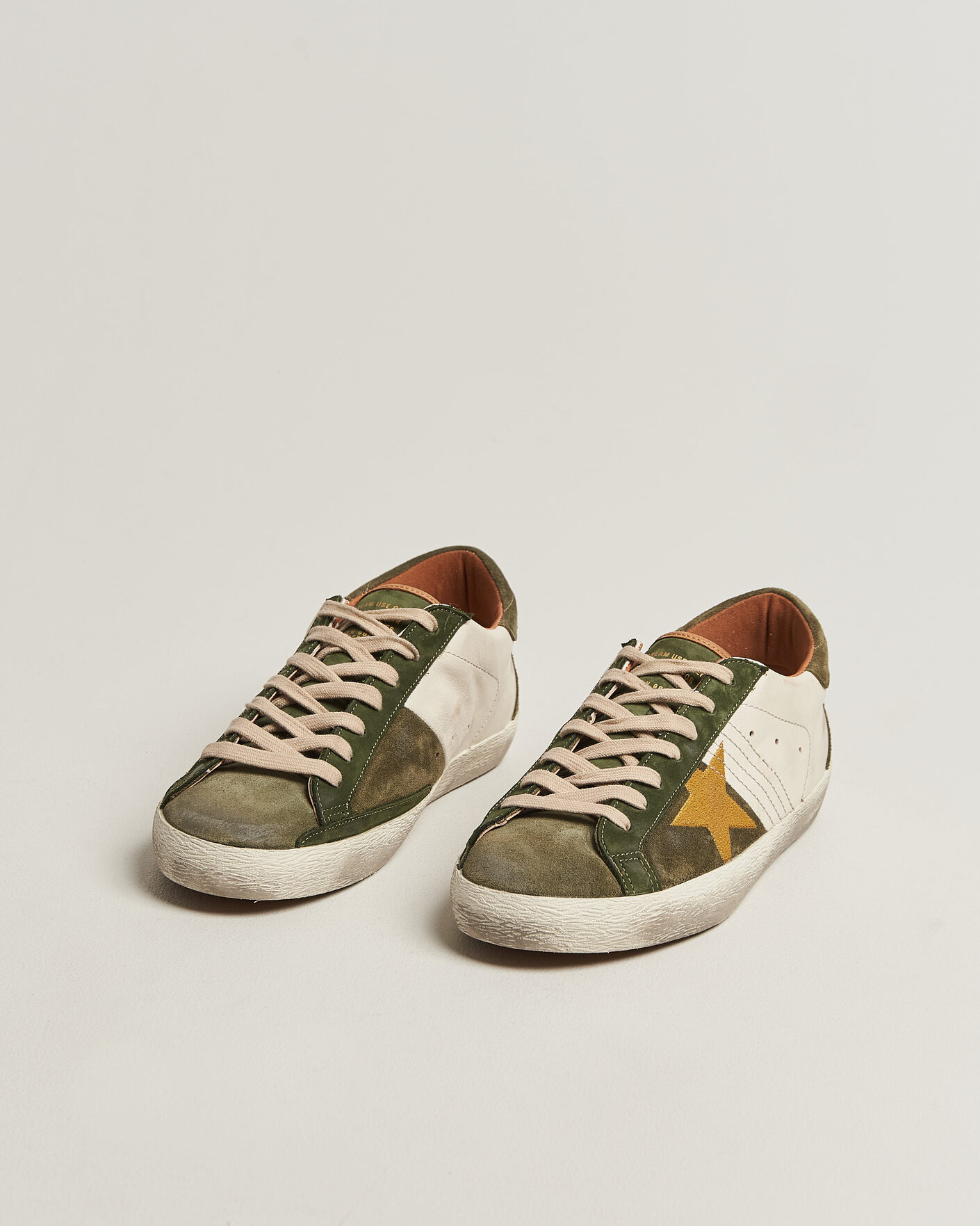 Mies | Tennarit | Golden Goose | Super-Star Sneakers Cream/Olive