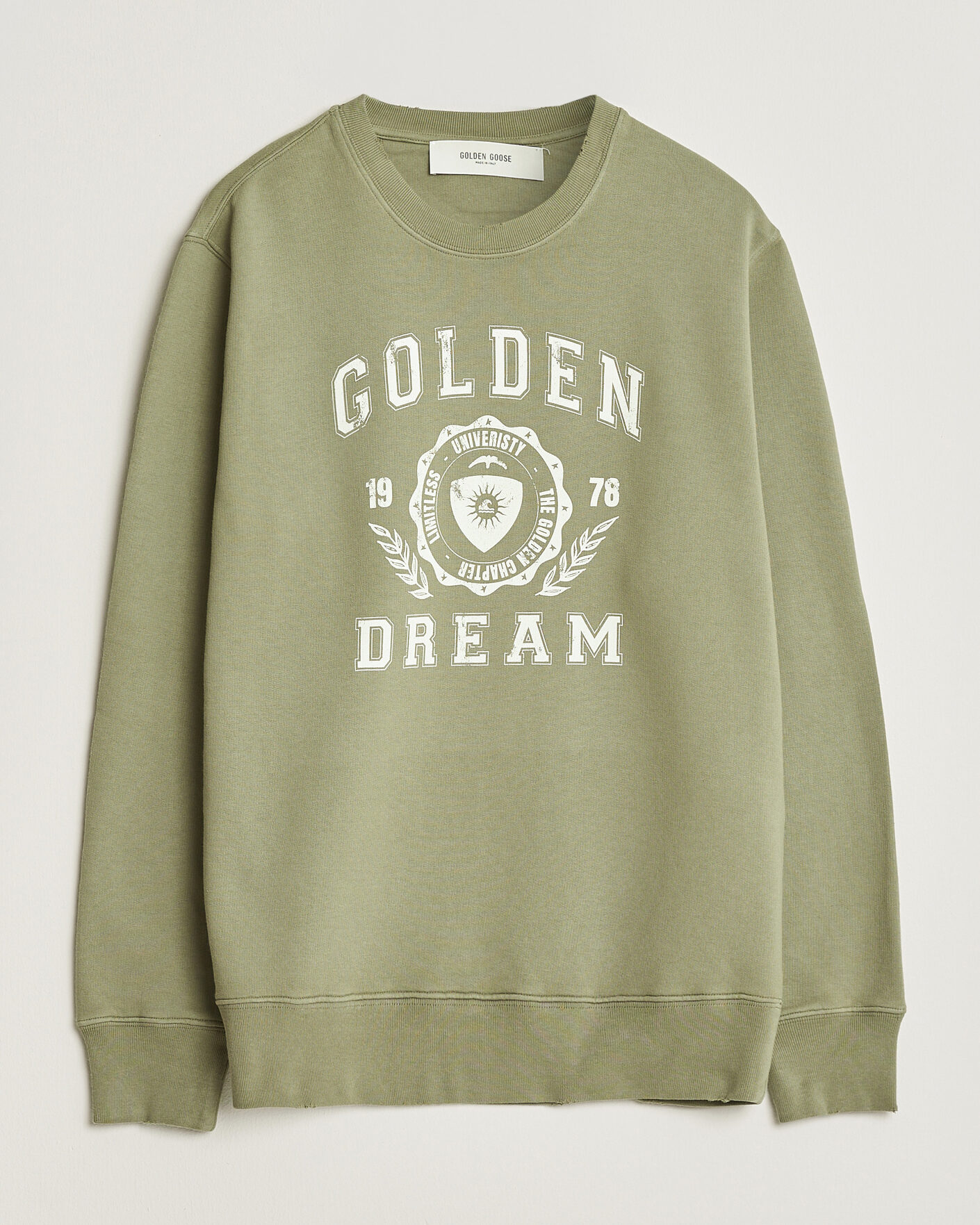 Mies | Puserot | Golden Goose | Garment Dyed Sweatshirt Vintage Kalamata