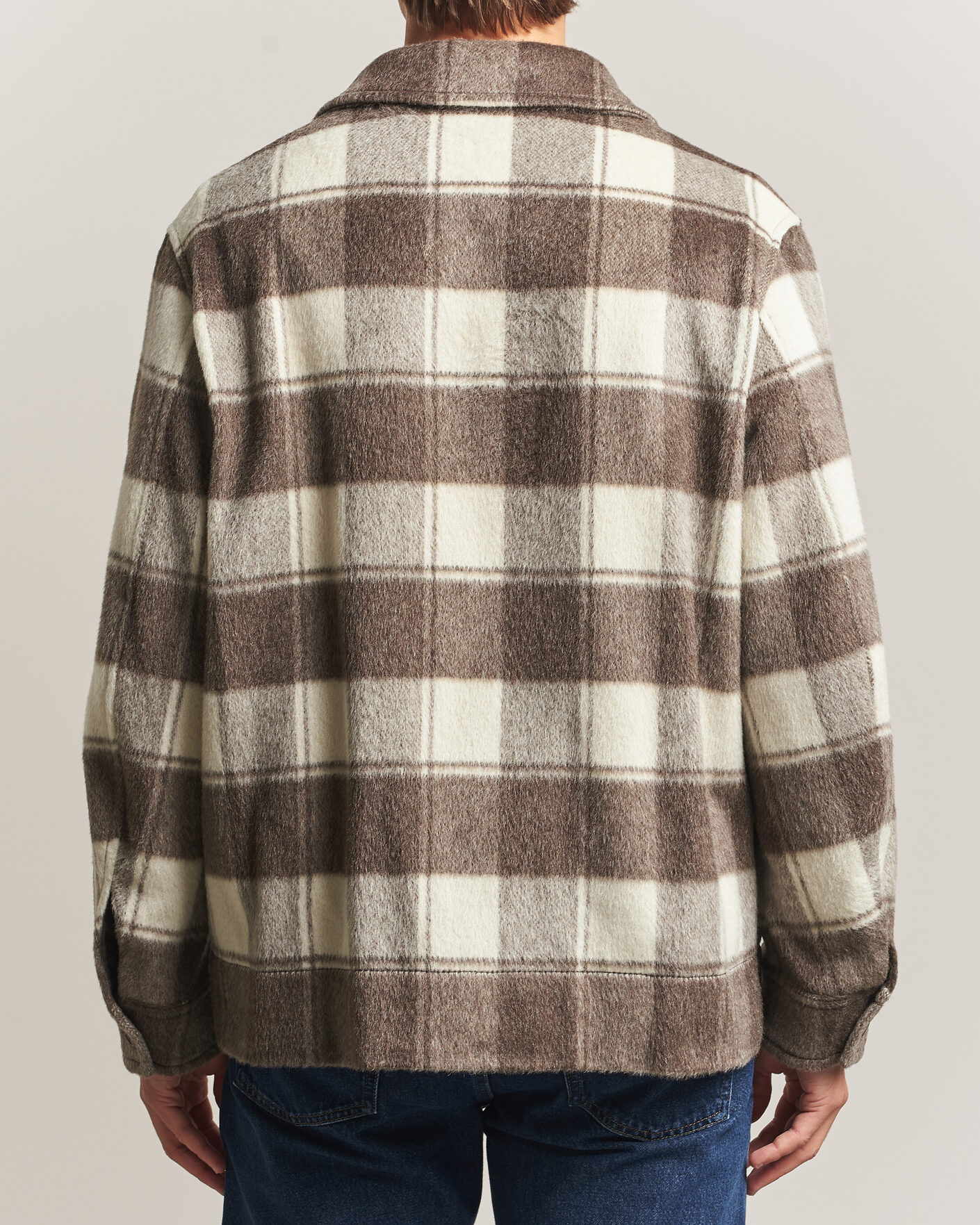 Mies | Takit | Golden Goose | Wool/Mohair Work Jacket Brown/White