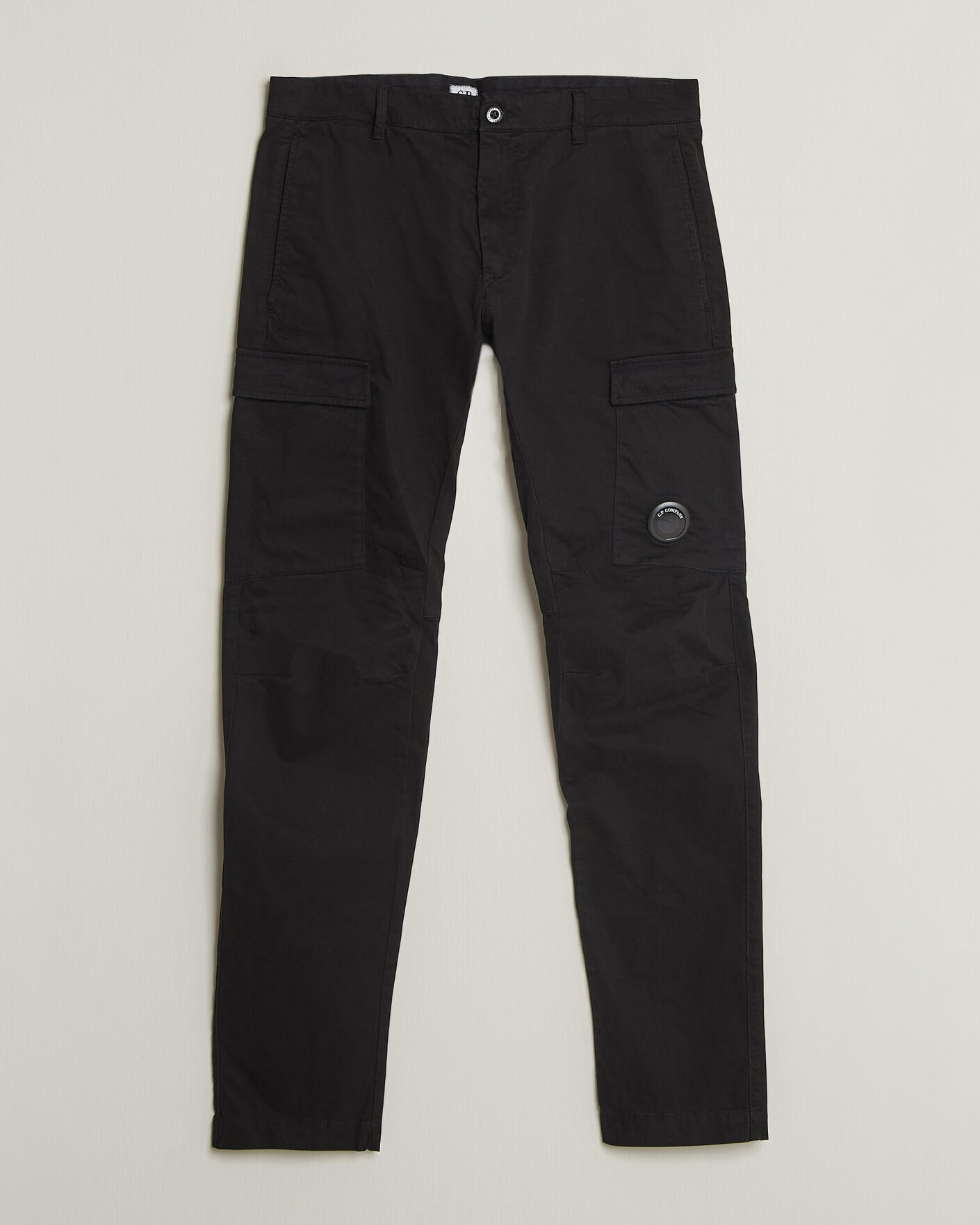 Mies | Housut | C.P. Company | Stretch Satin Lens Cargo Pants Black