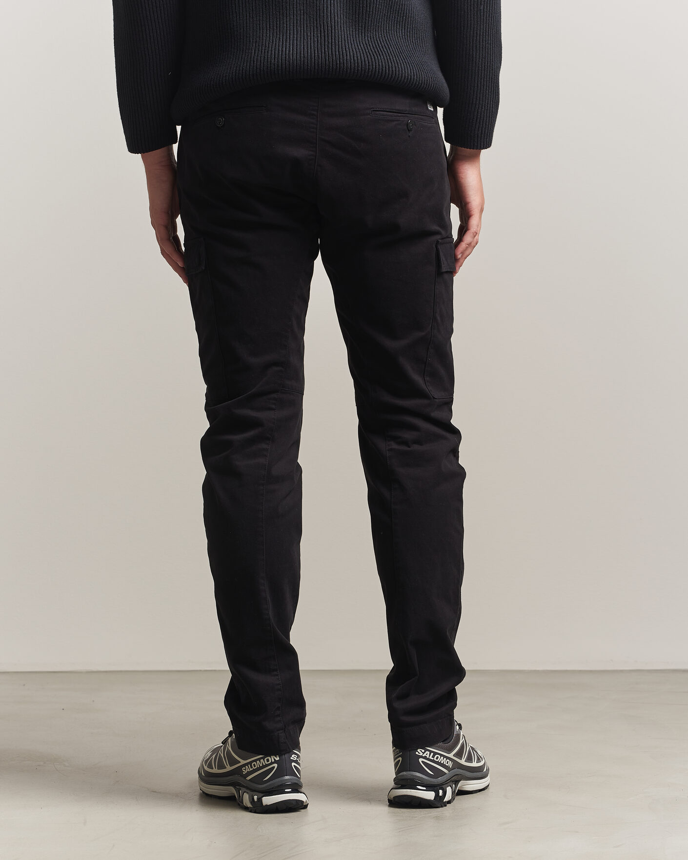 Mies | Housut | C.P. Company | Stretch Satin Lens Cargo Pants Black