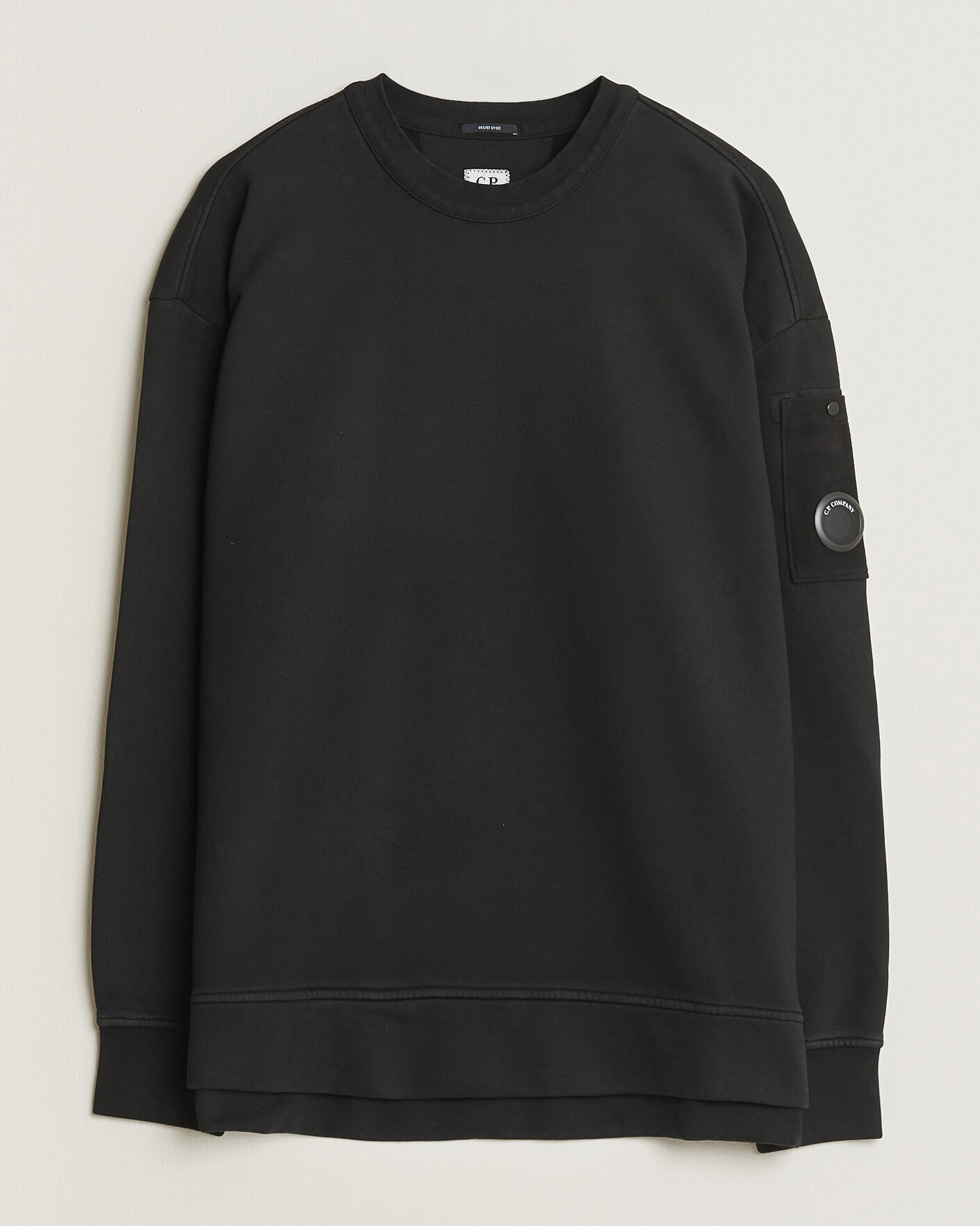 Mies | Puserot | C.P. Company | Brushed Emerized Fleece Lens Sweatshirt Black