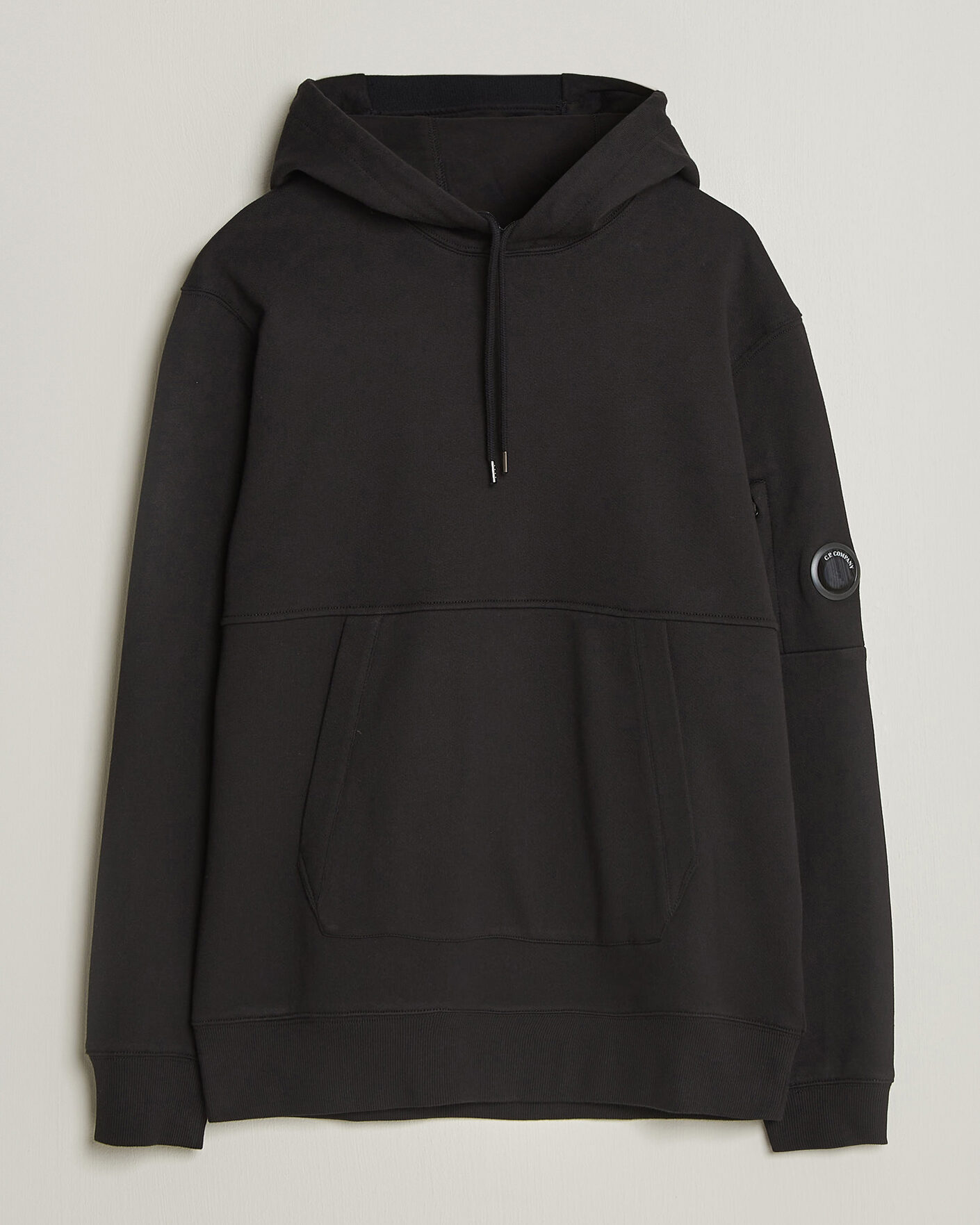 Mies | Puserot | C.P. Company | Diagonal Raised Fleece Lens Hood Black
