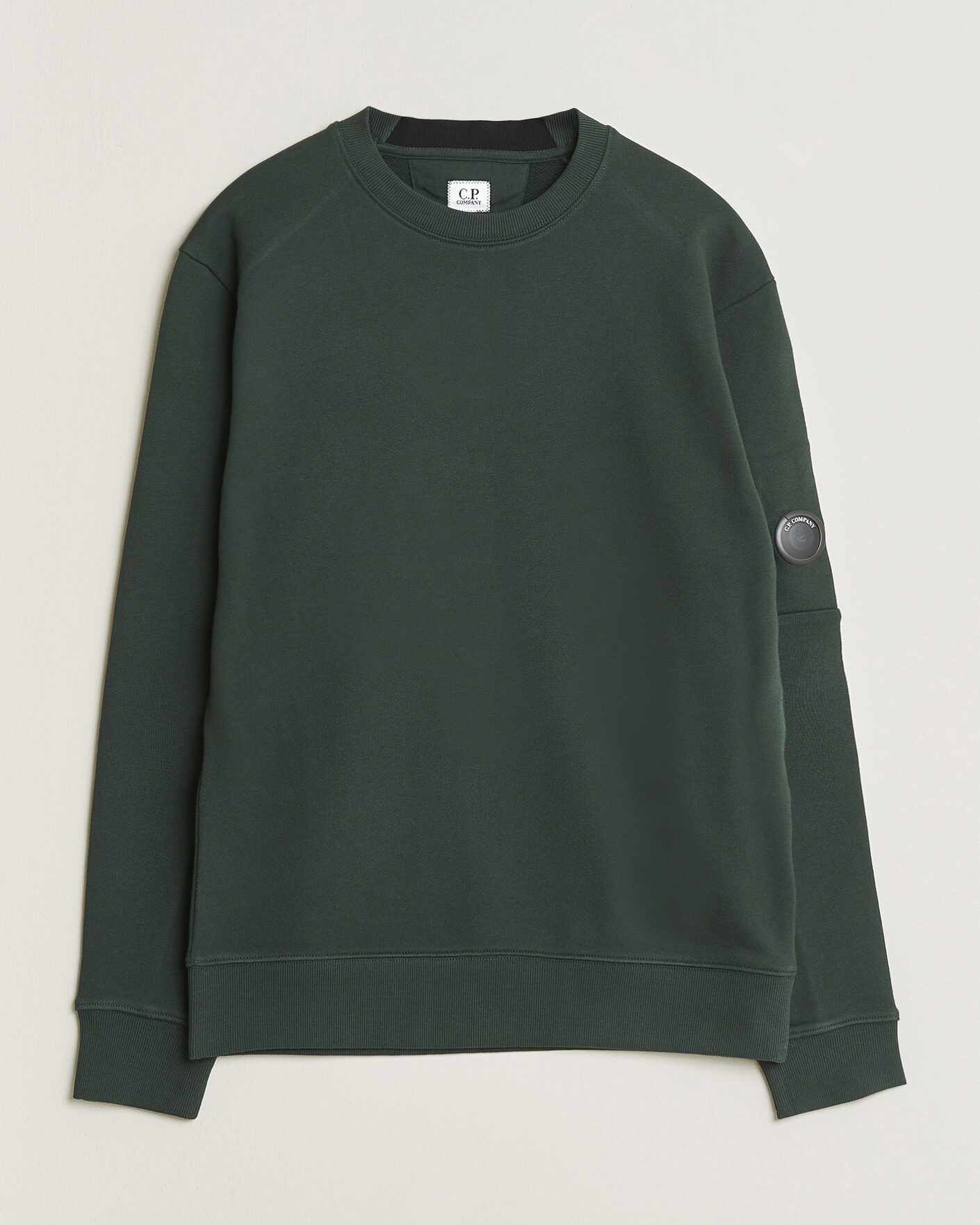 Mies | Puserot | C.P. Company | Diagonal Raised Fleece Lens Sweatshirt Emerald Green