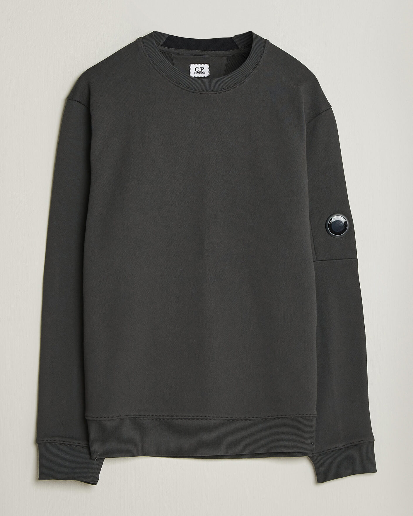 Mies | Puserot | C.P. Company | Diagonal Raised Fleece Lens Sweatshirt Dark Grey