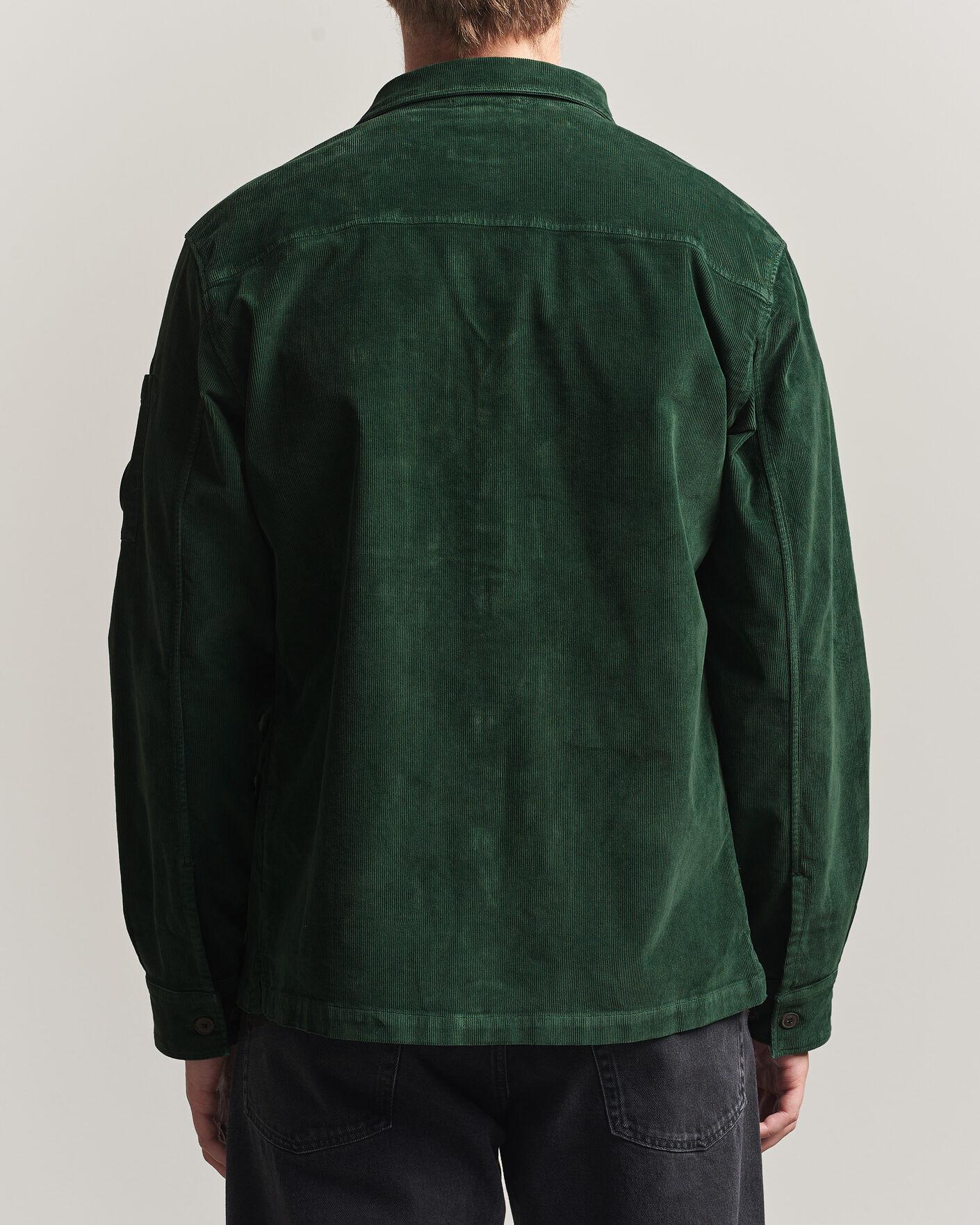 Mies | Kauluspaidat | C.P. Company | Corduroy Lens Overshirt Emerald Green