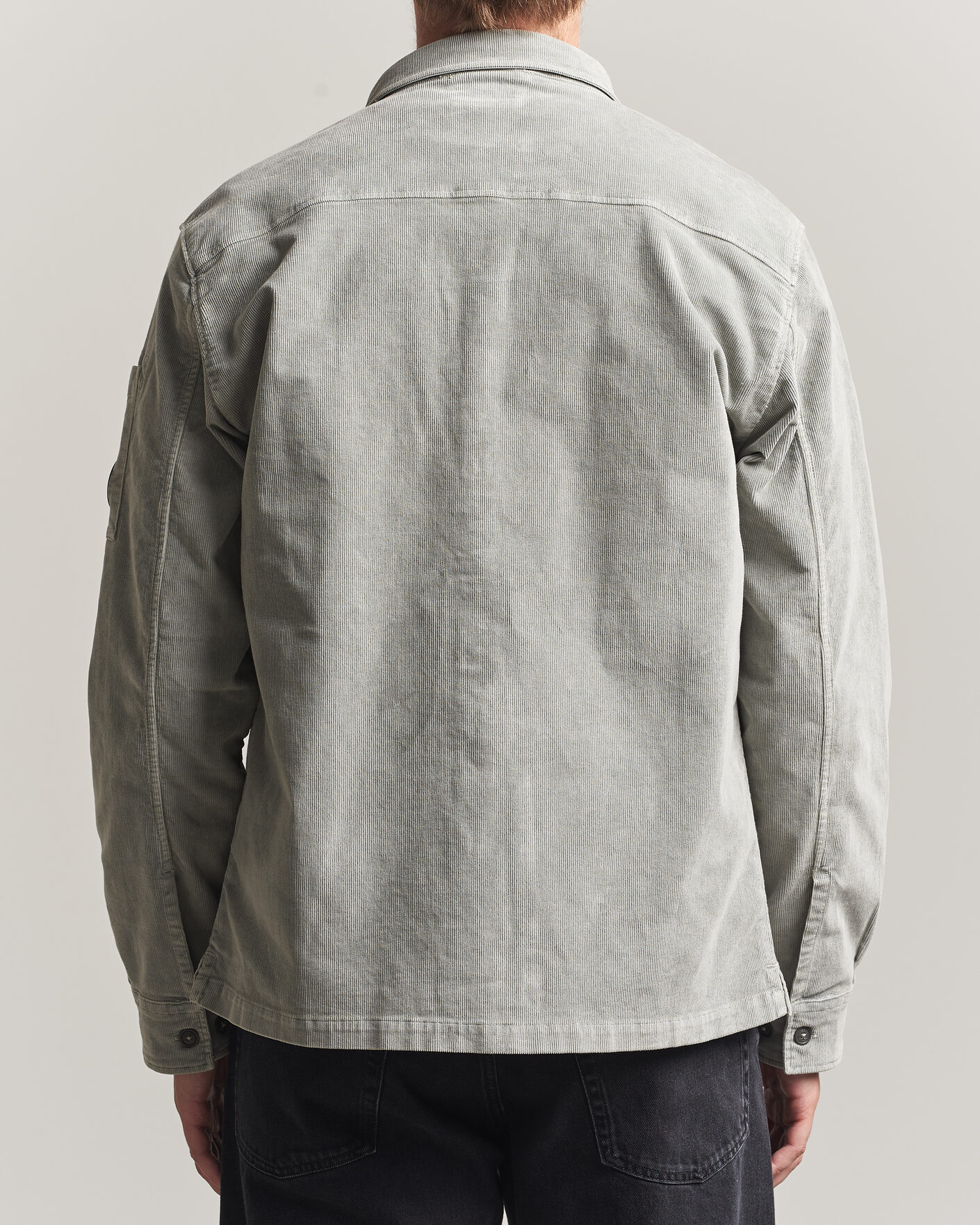 Mies | Kauluspaidat | C.P. Company | Corduroy Lens Overshirt Light Grey
