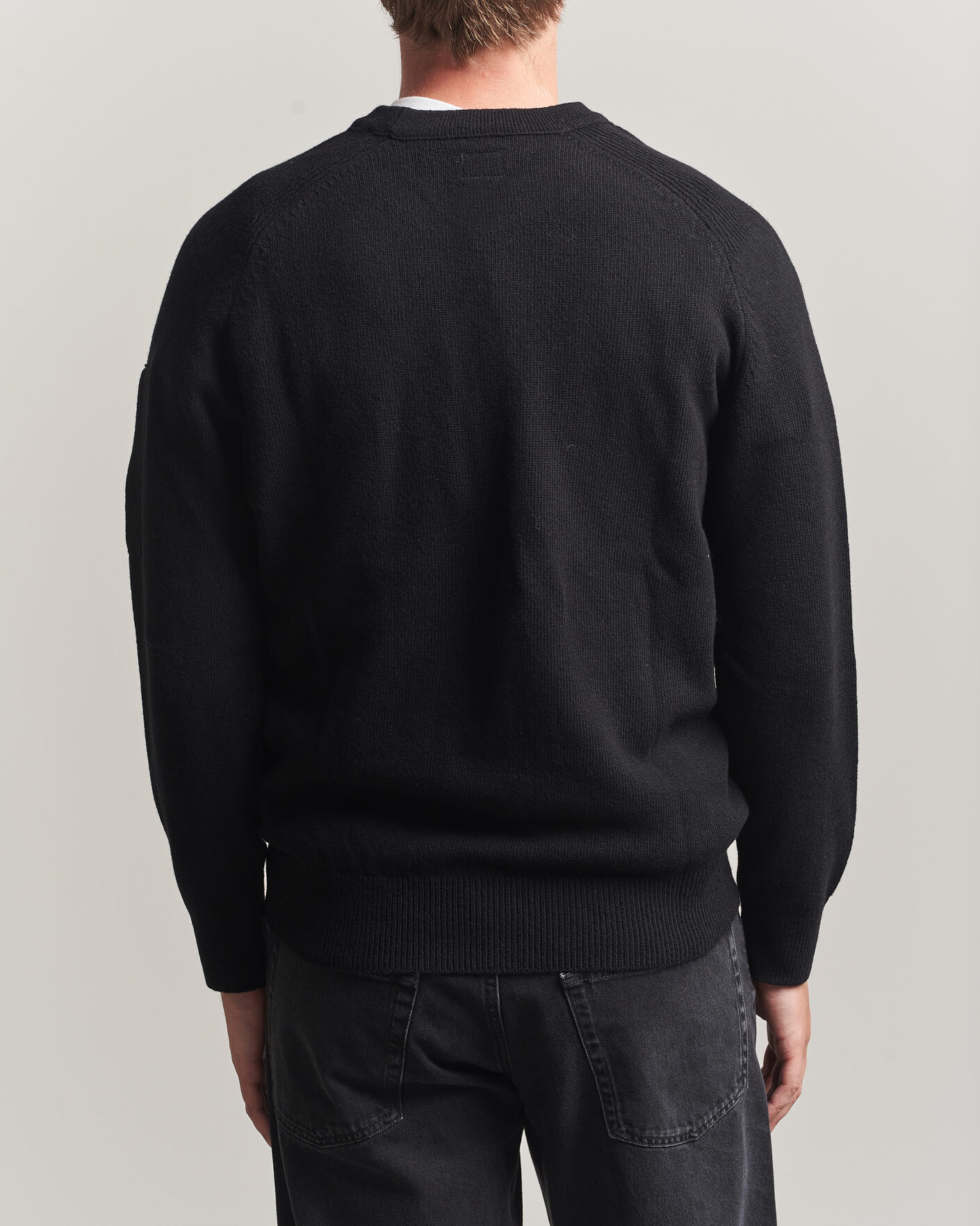 Mies | Puserot | C.P. Company | Knitted Lambswool Crew Neck Black