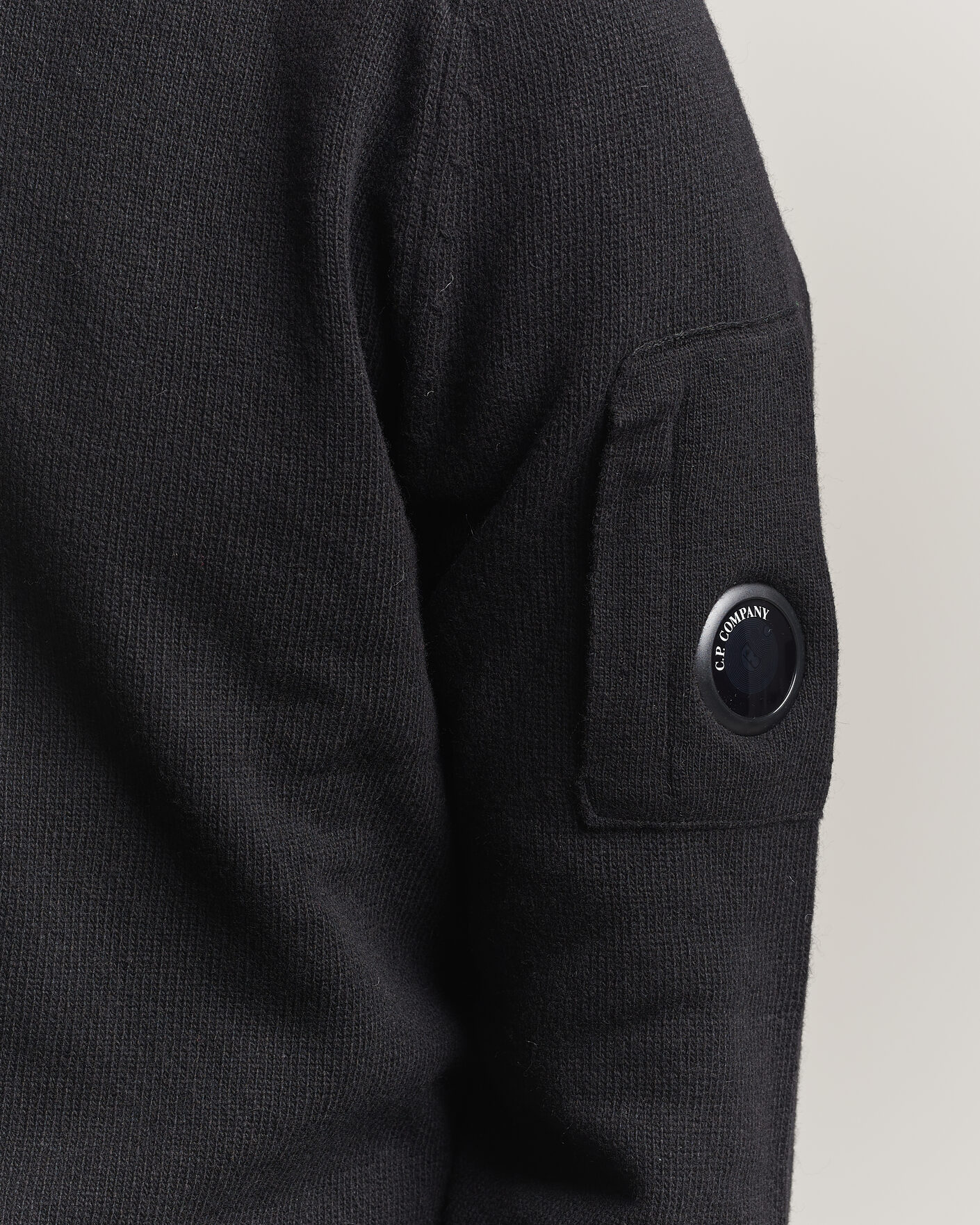 Mies | Puserot | C.P. Company | Knitted Lambswool Crew Neck Black