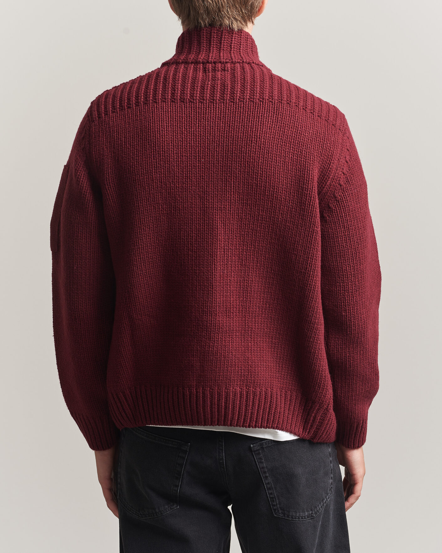 Mies | Puserot | C.P. Company | Heavy Lambswool Cardigan Burgundy