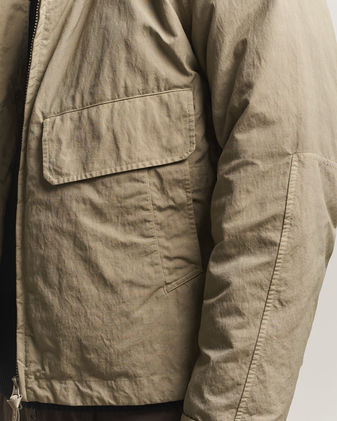 Mies | Takit | C.P. Company | Heavy Nylon Twill Down Padded Jacket Light Grey