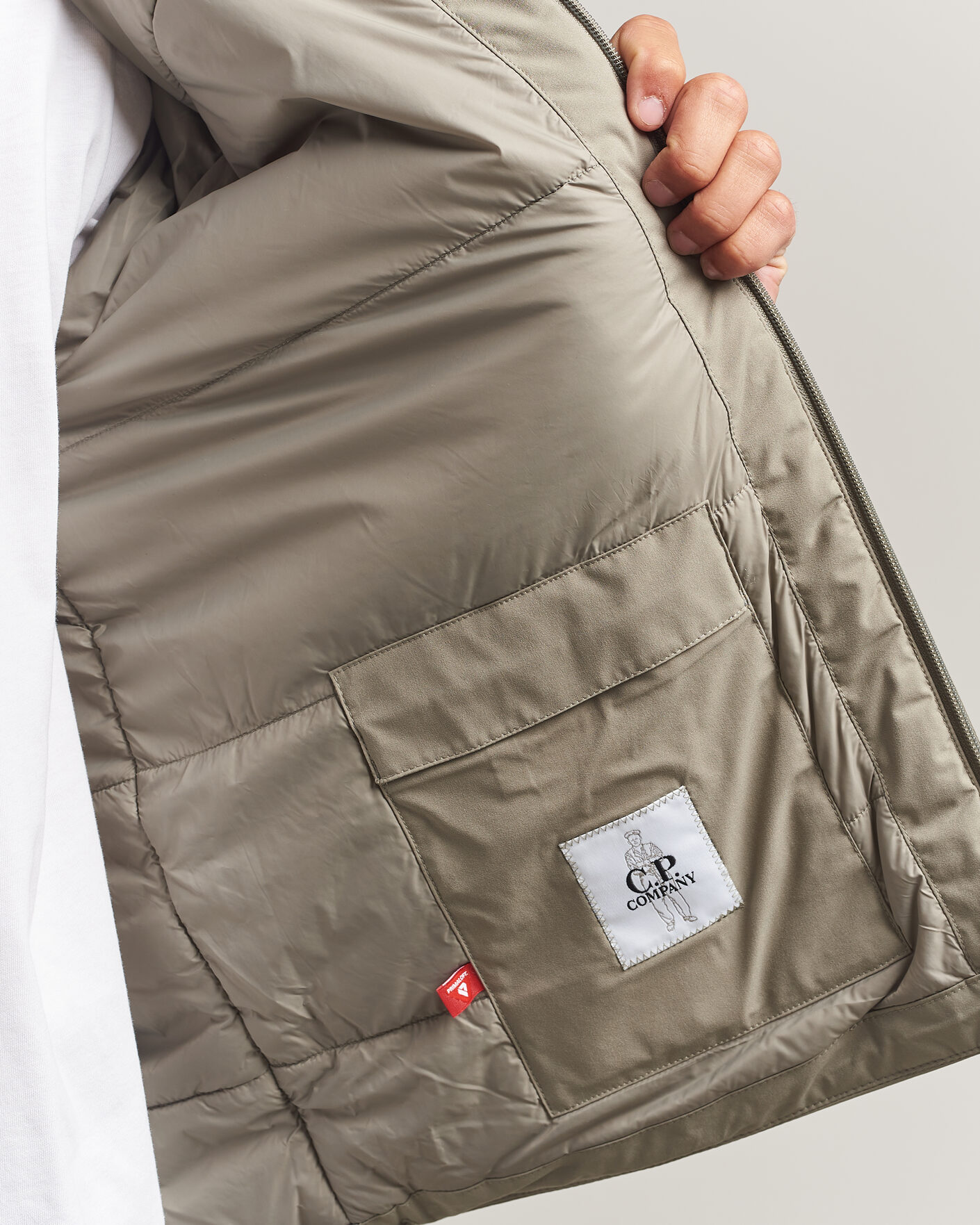 Mies | Takit | C.P. Company | Pro-Tek Lightweight Padded Hood Jacket Light Grey