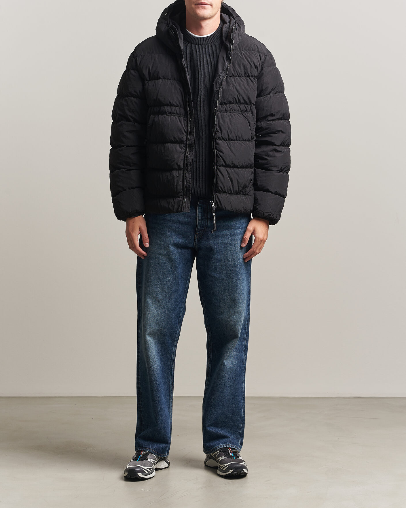 Mies | Takit | C.P. Company | Chrome-R Goggle Down Jacket Black