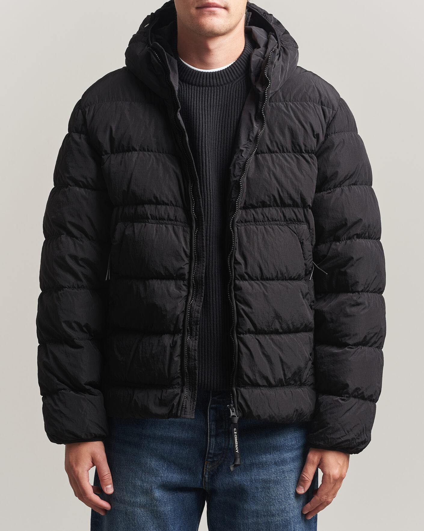 Mies | Takit | C.P. Company | Chrome-R Goggle Down Jacket Black