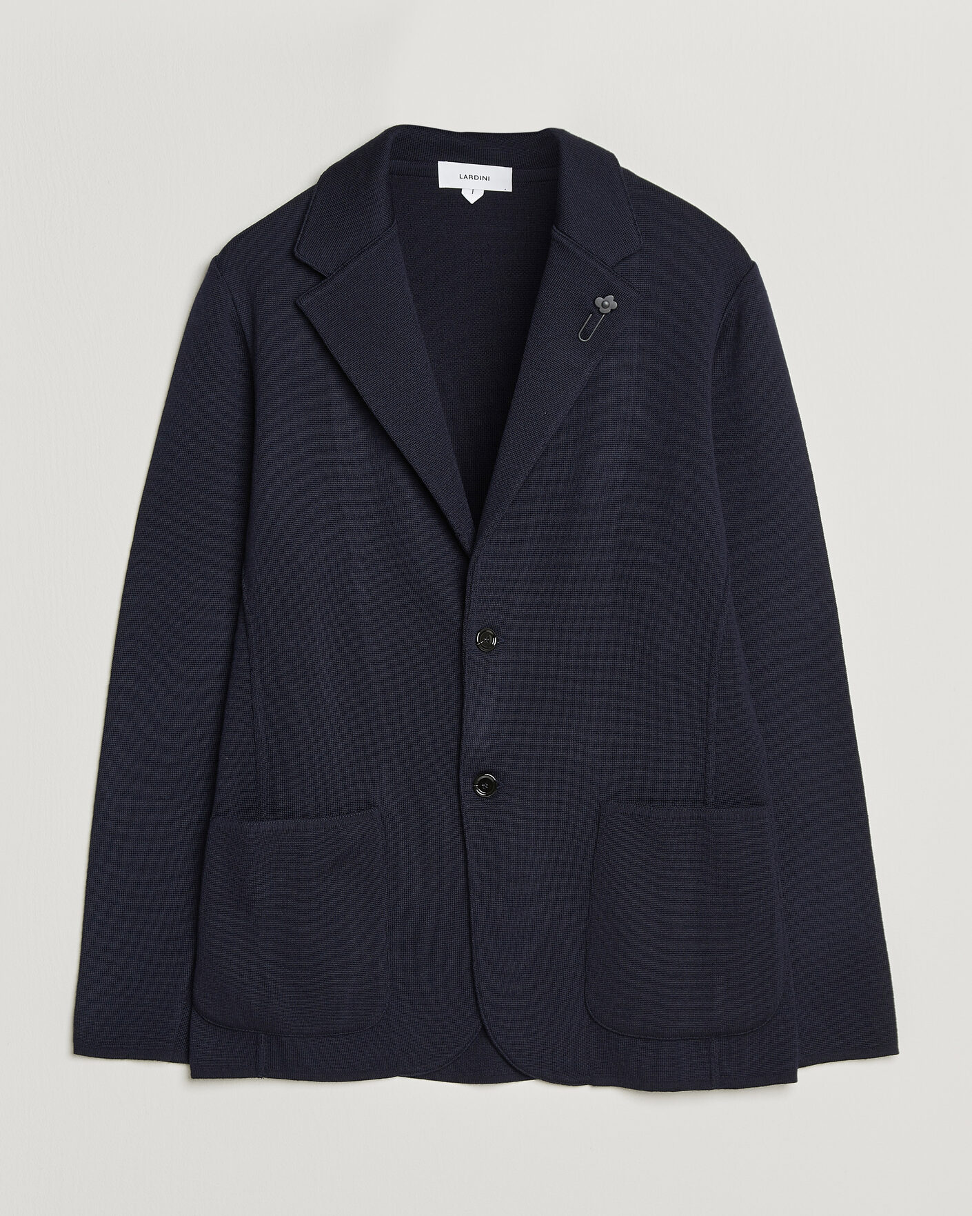 Miehet | Uutuudet | Lardini | Knitted Wool Blazer Navy