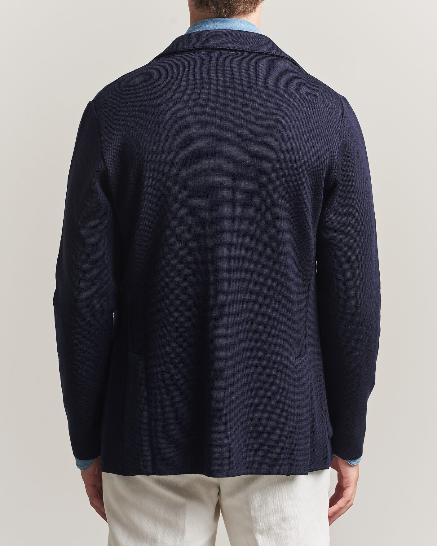 Mies | Pikkutakit | Lardini | Knitted Wool Blazer Navy
