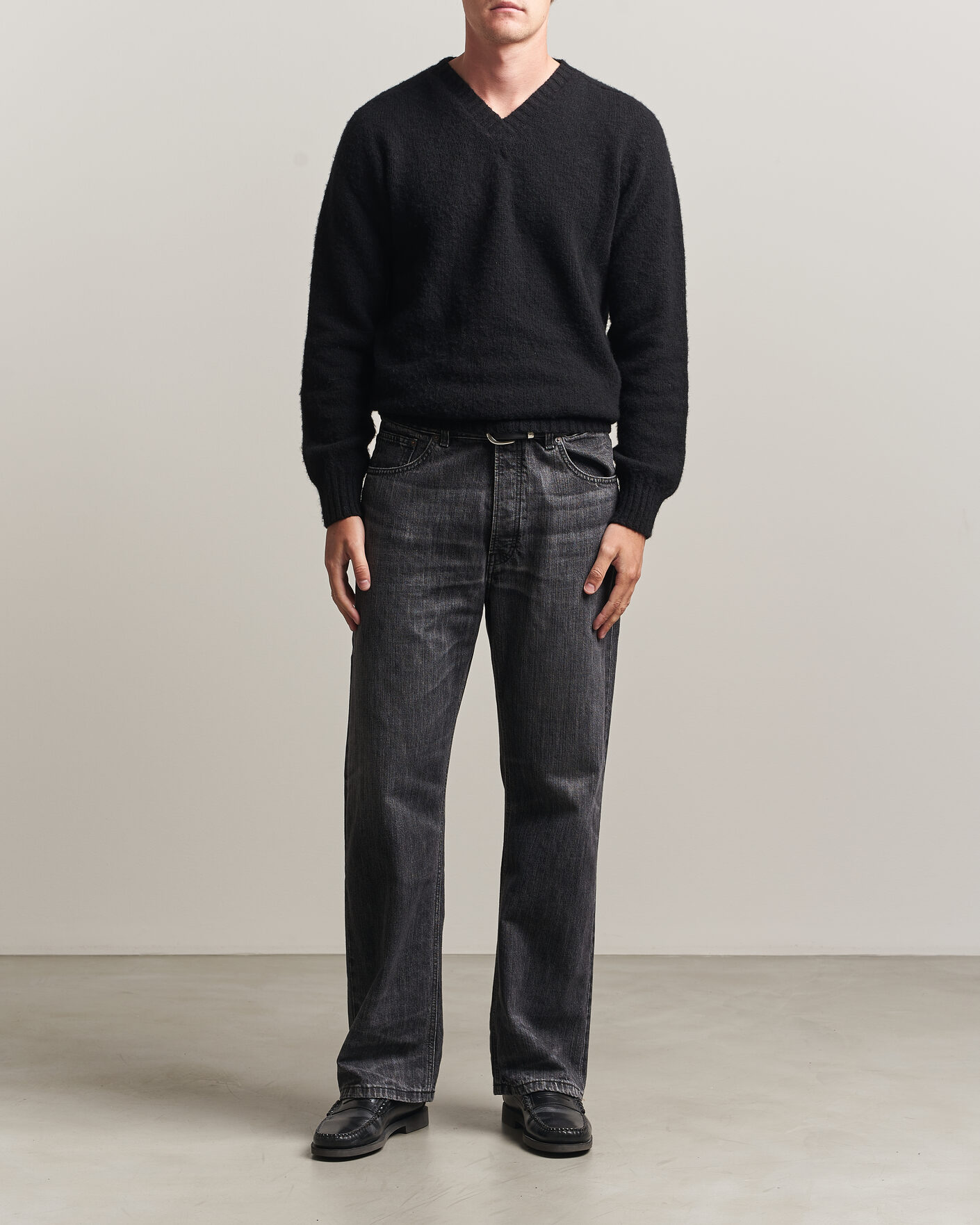 Mies | Housut | Jeanerica | VM009 Vega Jeans Black Righe