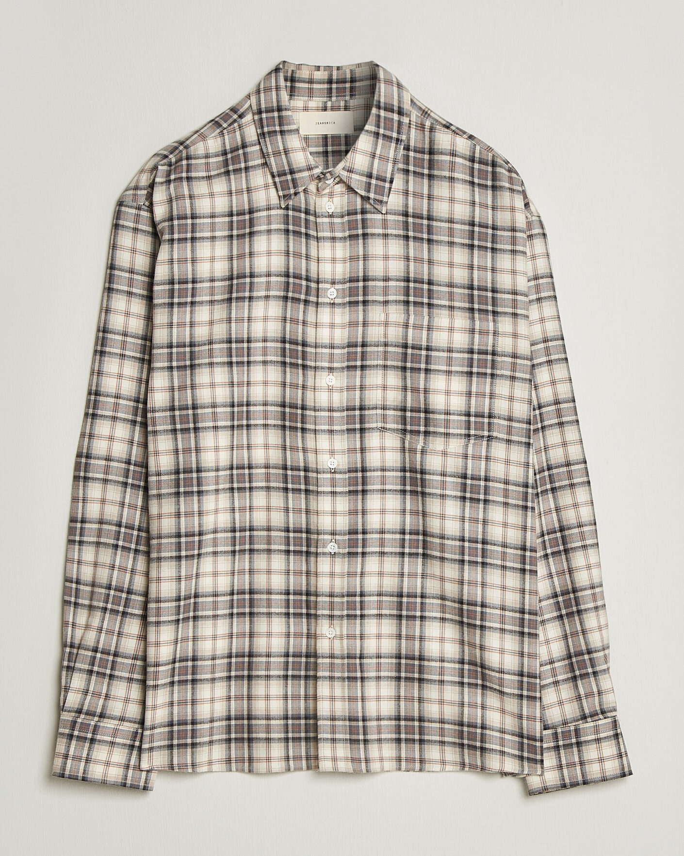 Mies | Kauluspaidat | Jeanerica | Byron Checked Flannel Shirt Brown