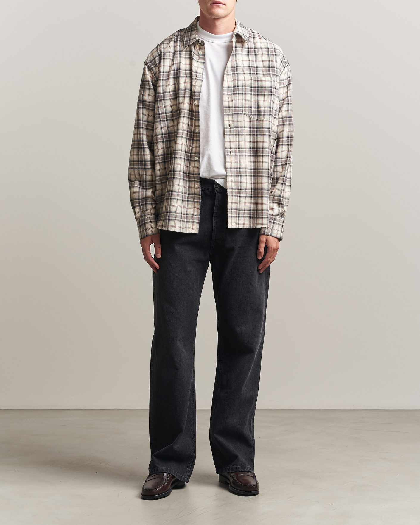 Mies | Kauluspaidat | Jeanerica | Byron Checked Flannel Shirt Brown