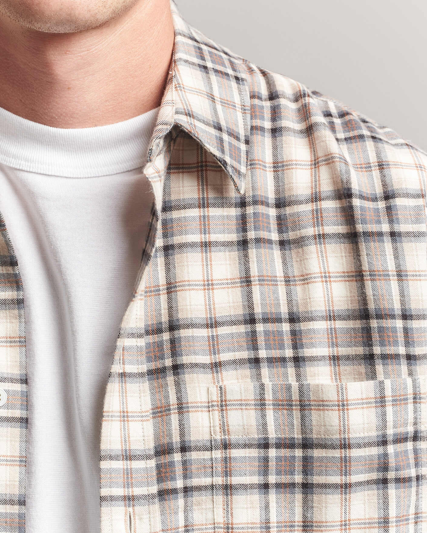 Mies | Kauluspaidat | Jeanerica | Byron Checked Flannel Shirt Brown