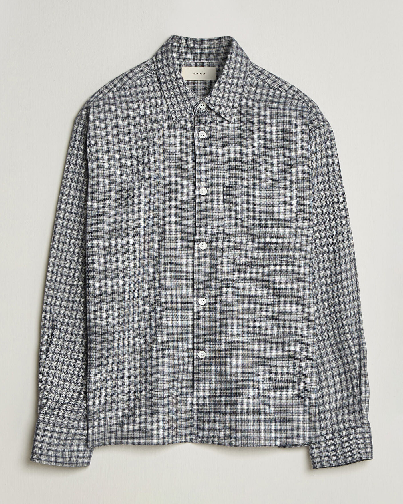Mies | Kauluspaidat | Jeanerica | Juan Checked Flannel Shirt Blue