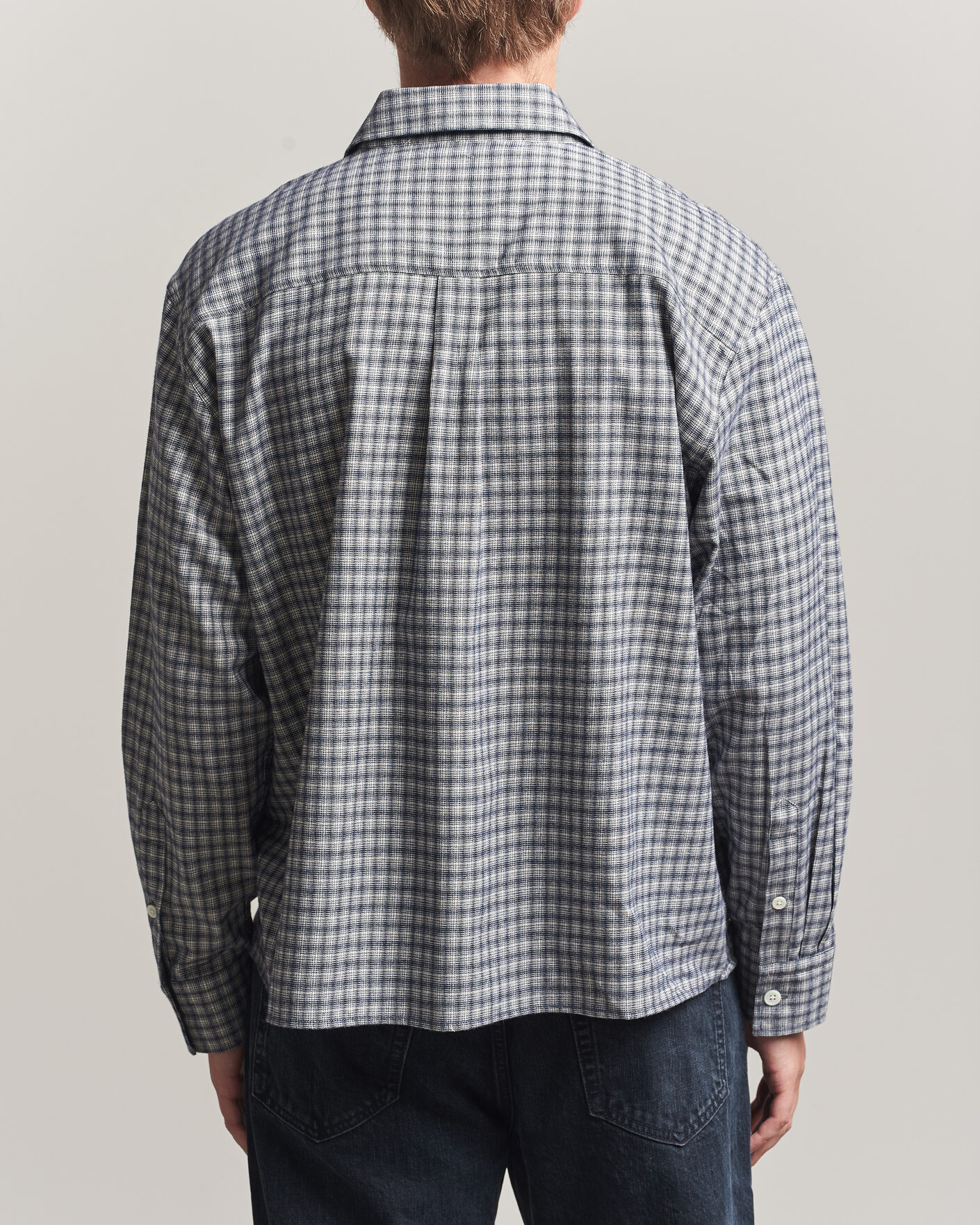 Mies | Kauluspaidat | Jeanerica | Juan Checked Flannel Shirt Blue