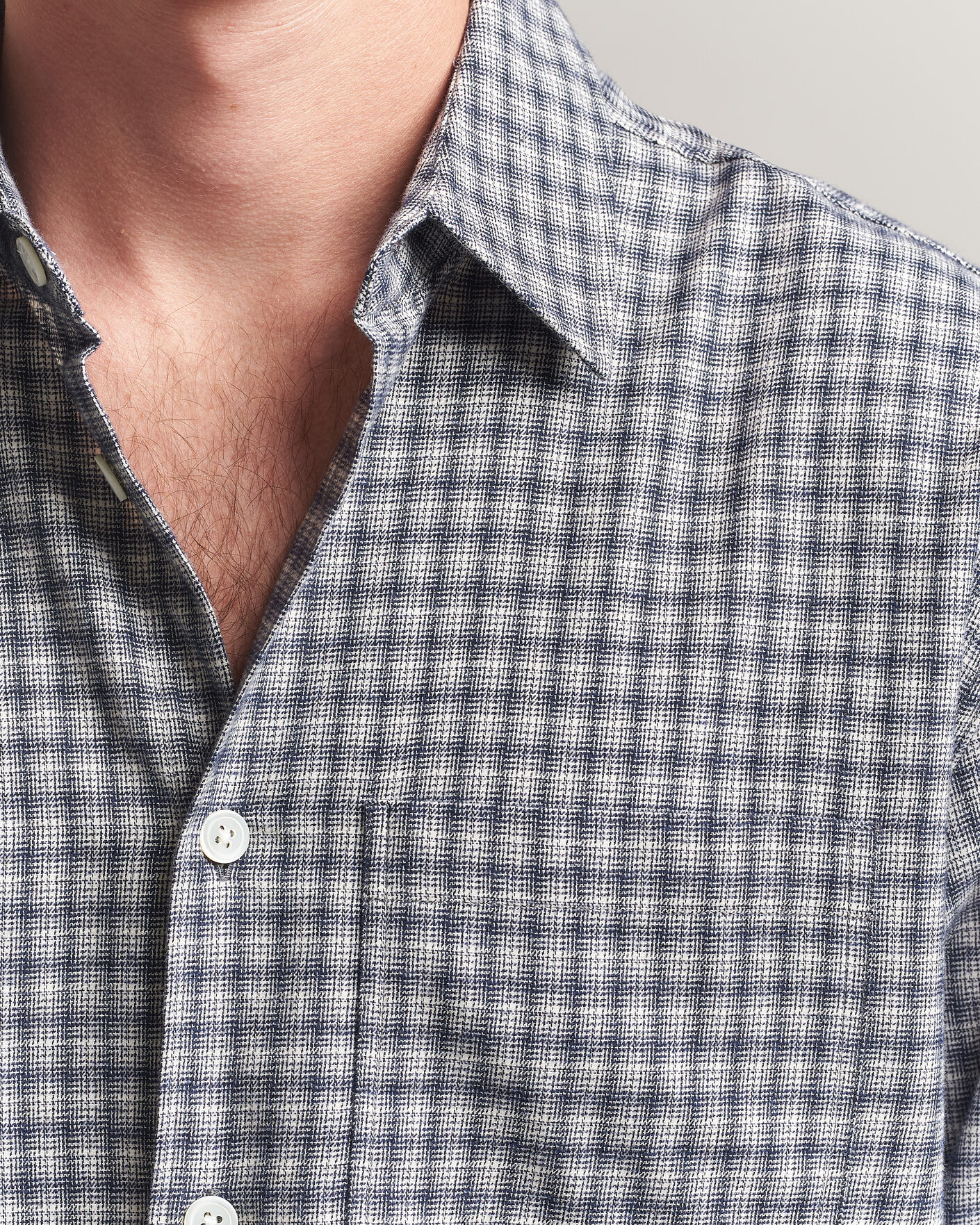 Mies | Kauluspaidat | Jeanerica | Juan Checked Flannel Shirt Blue