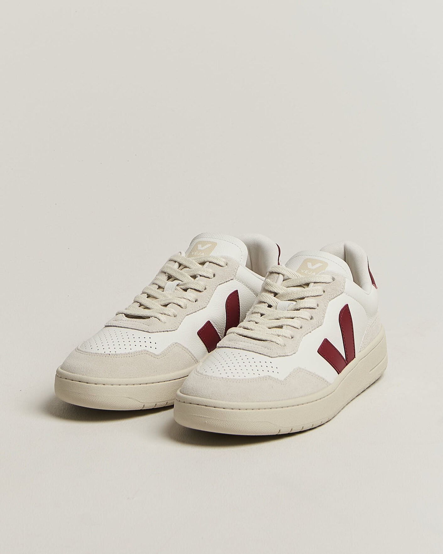 Mies | Tennarit | Veja | V-90 Sneaker White/Marsala Natural