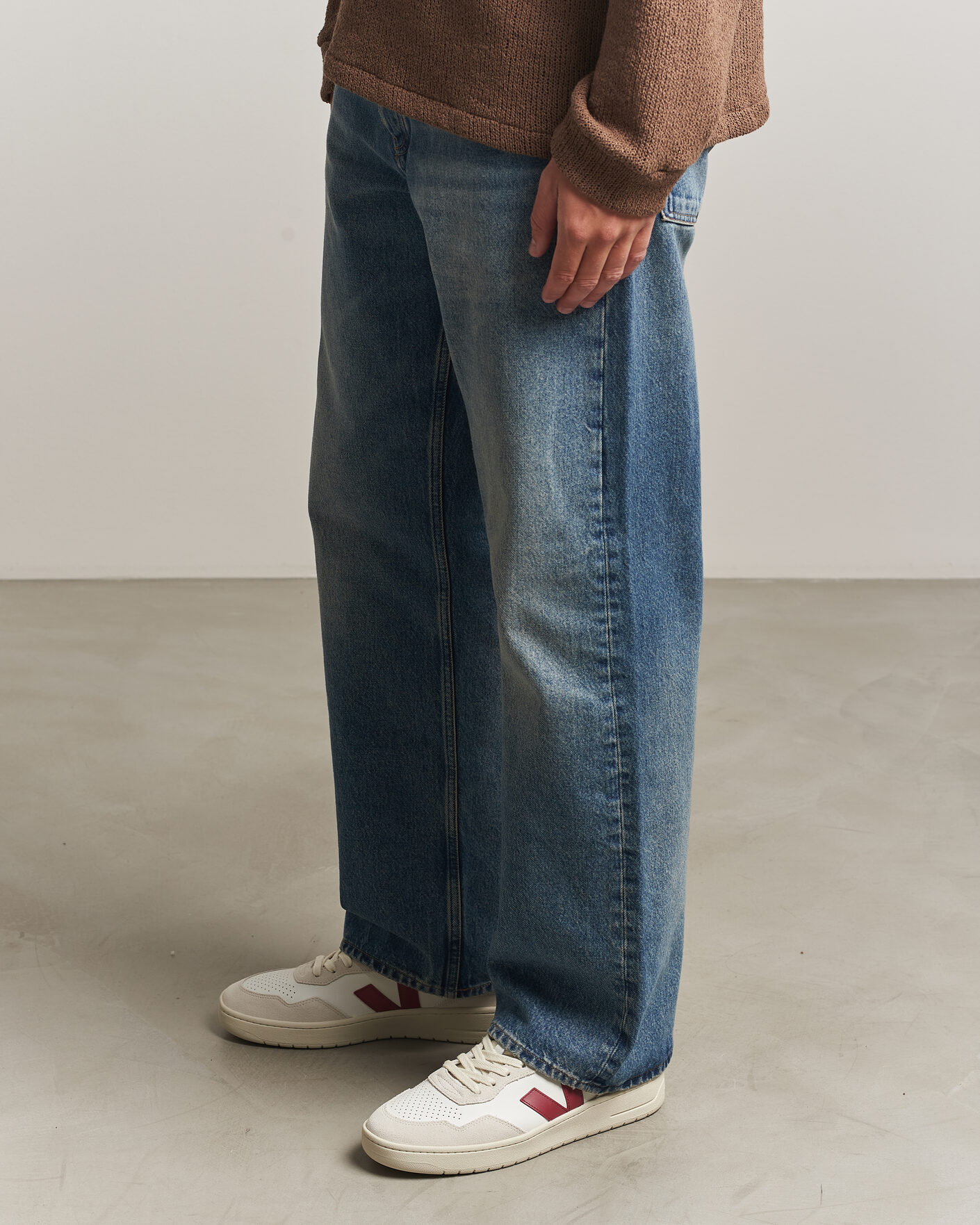 Mies | Tennarit | Veja | V-90 Sneaker White/Marsala Natural
